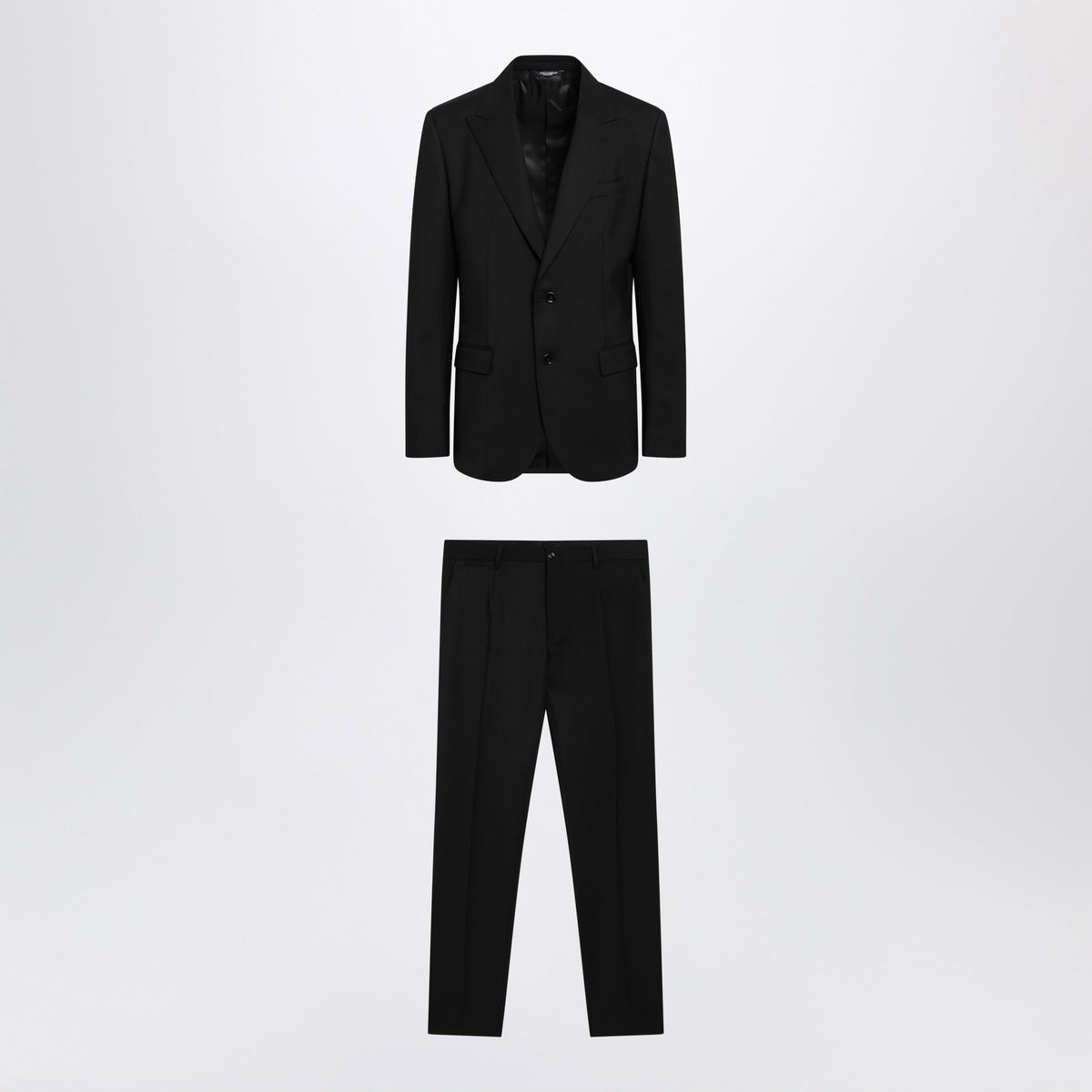 Dolce&Gabbana Martini Light Black Virgin Wool Suit Men DOLCE & GABBANA