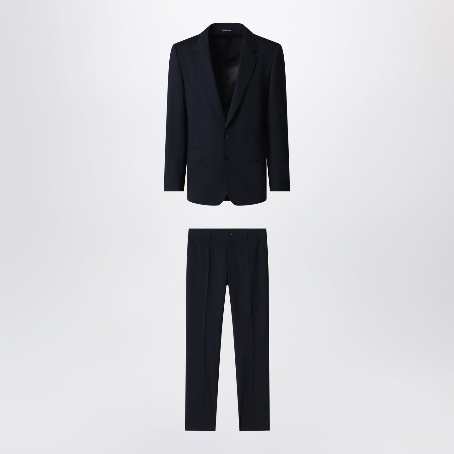Dolce&Gabbana Blue Stretch Wool Single-Breasted Suit Men DOLCE & GABBANA