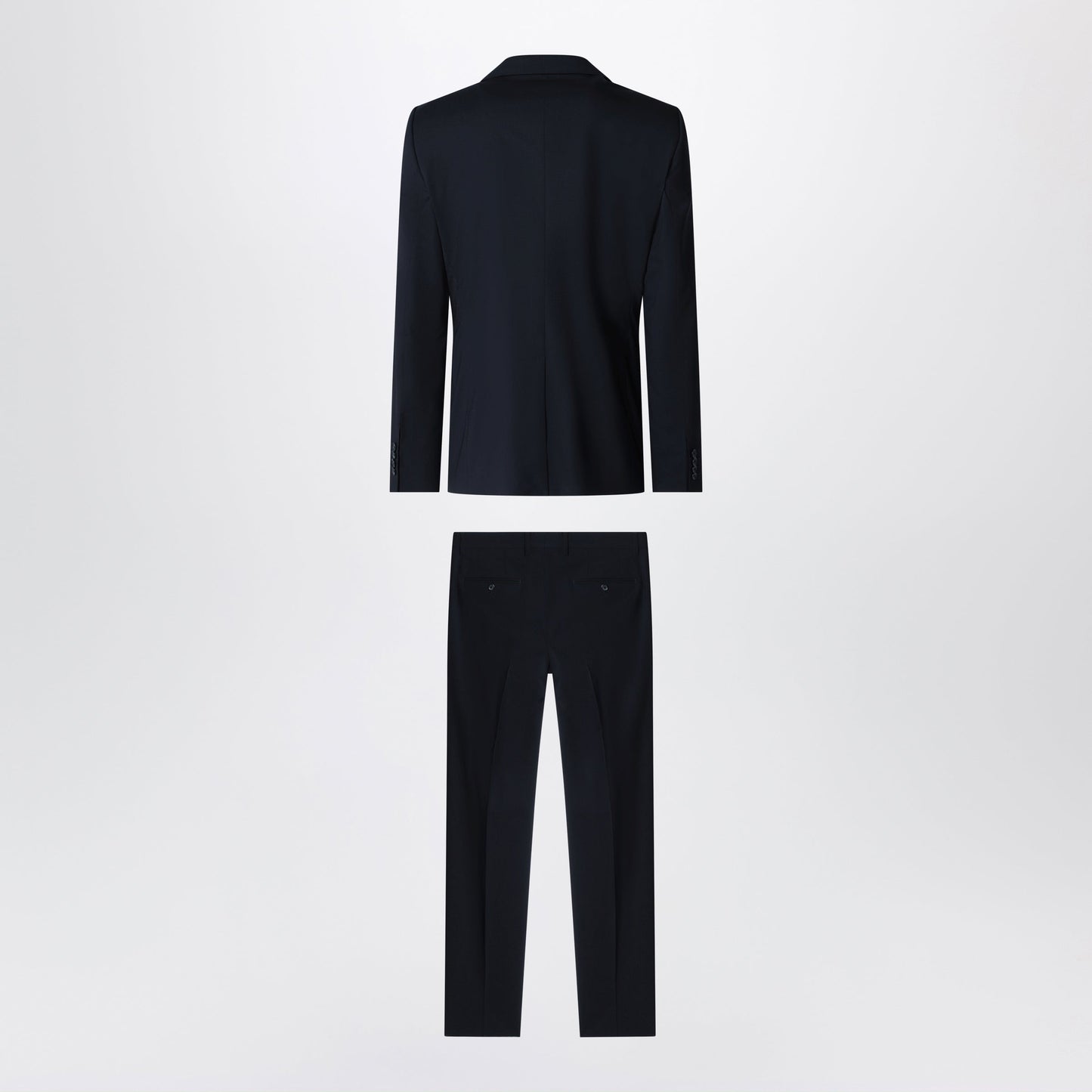Dolce&Gabbana Blue Stretch Wool Single-Breasted Suit Men DOLCE & GABBANA