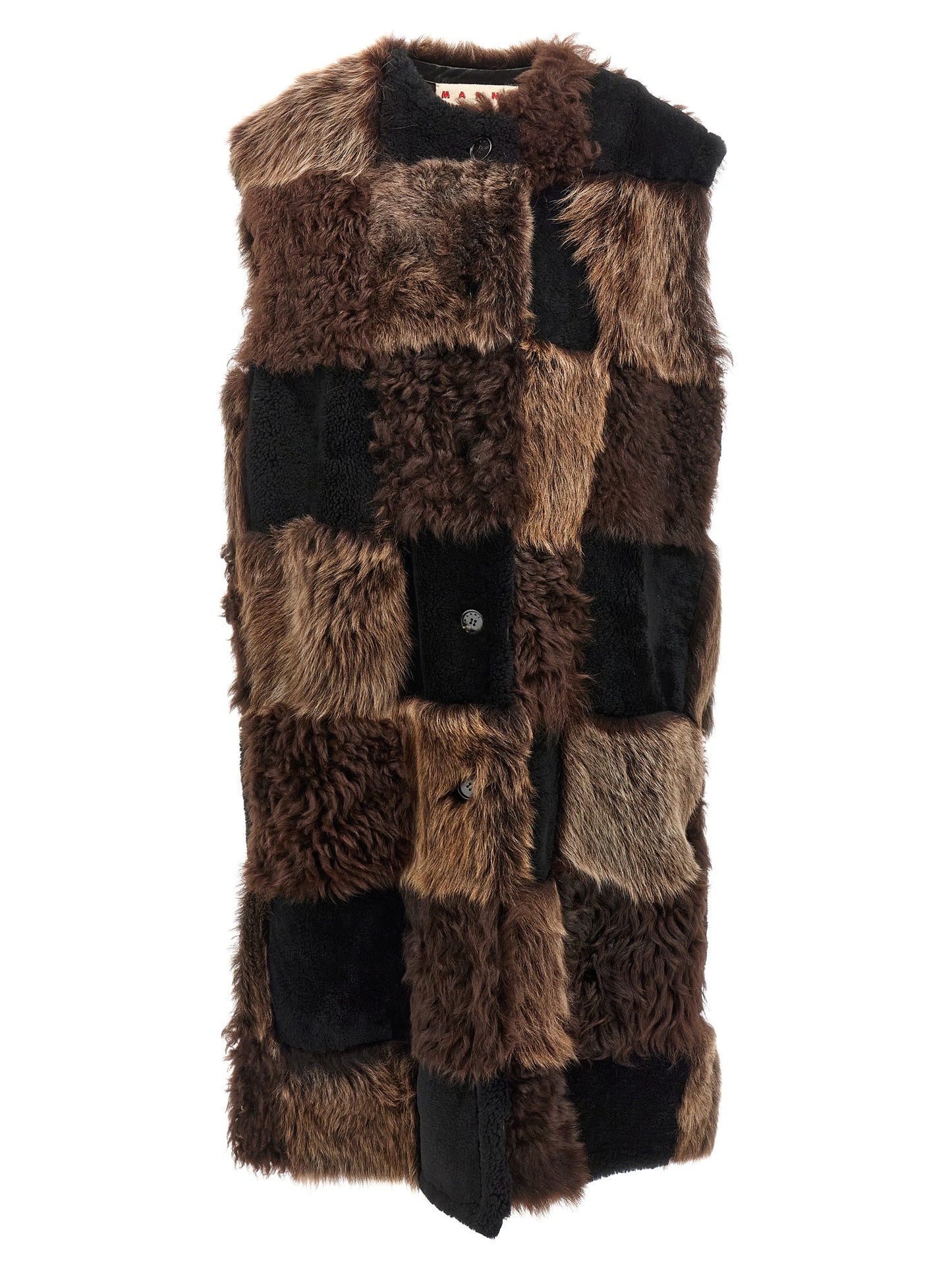 Marni Women Long Shearling Vest MARNI