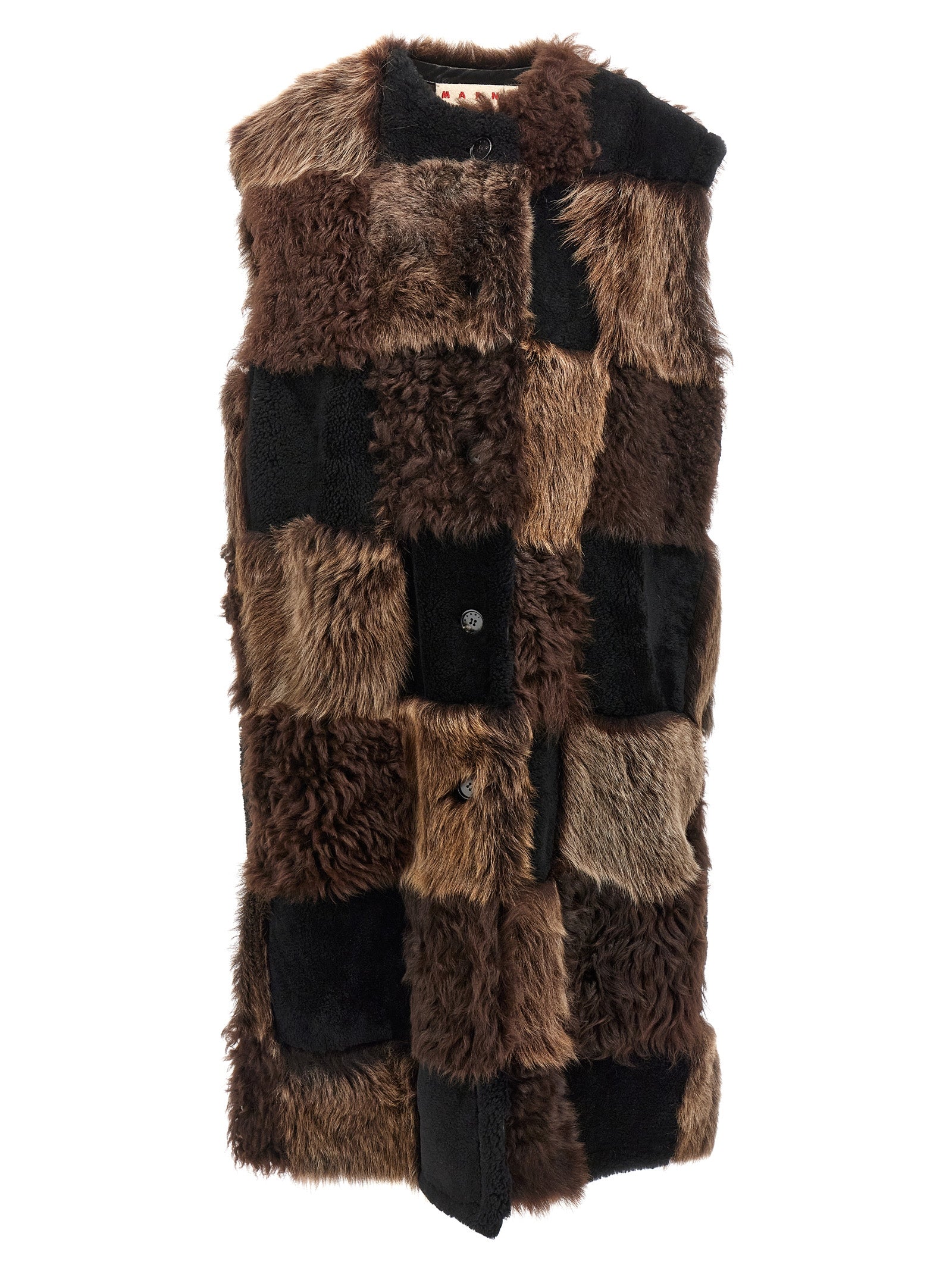 Marni Women Long Shearling Vest MARNI