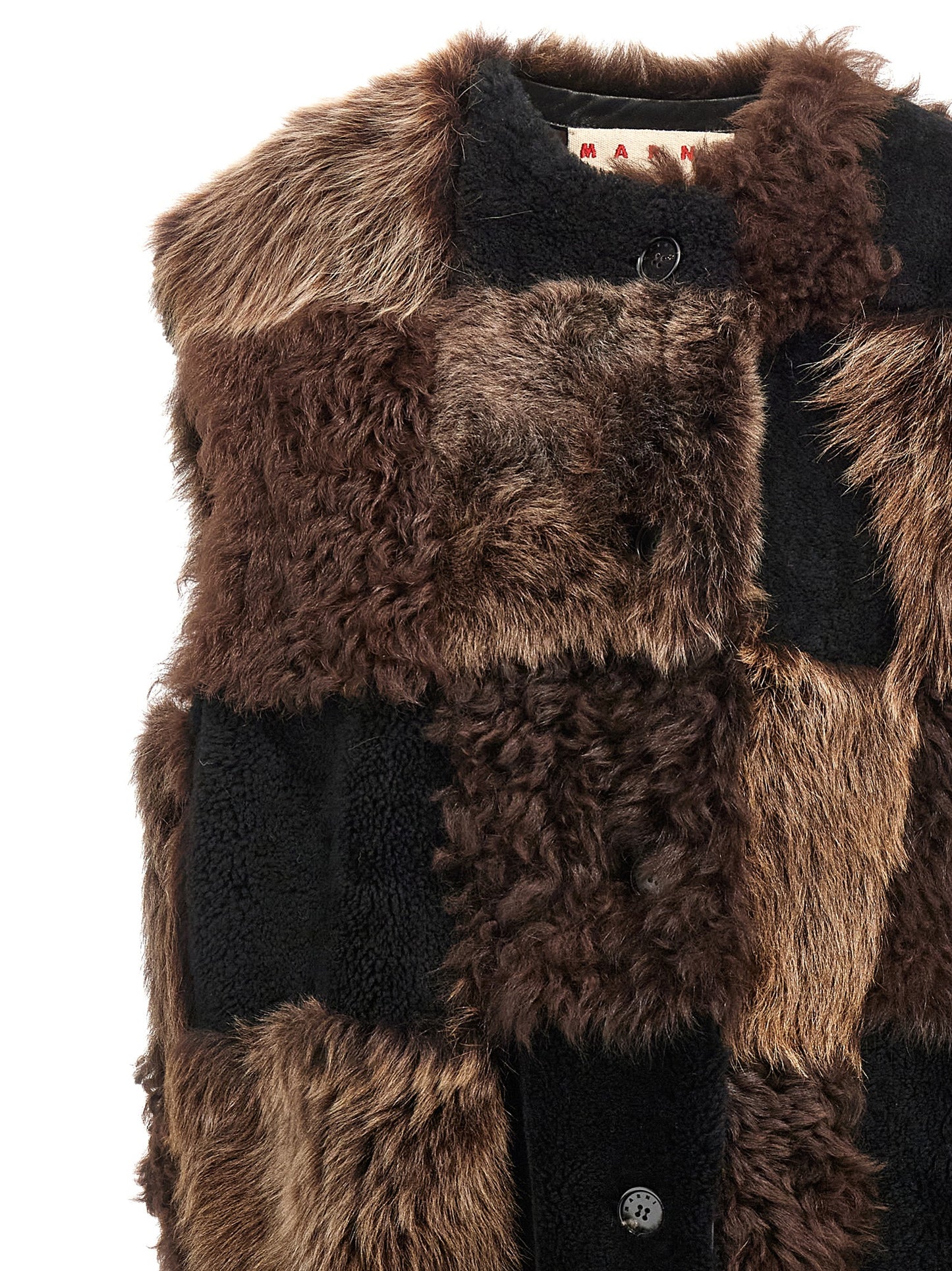 Marni Women Long Shearling Vest MARNI