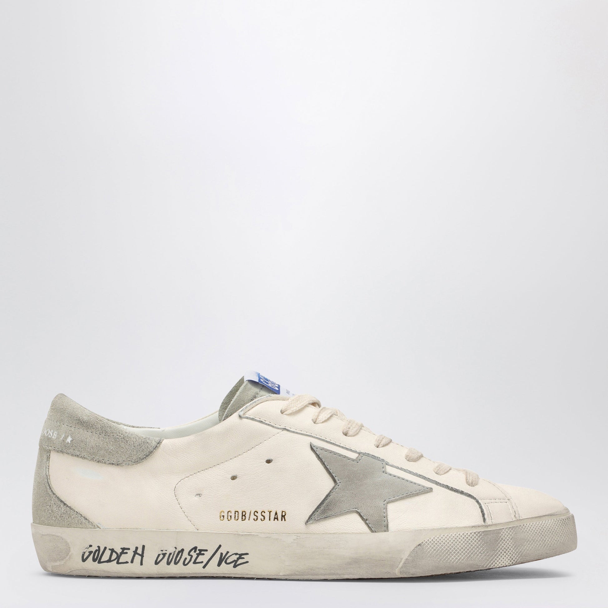 Golden Goose White/Grey Super-Star Sneakers Men GOLDEN GOOSE