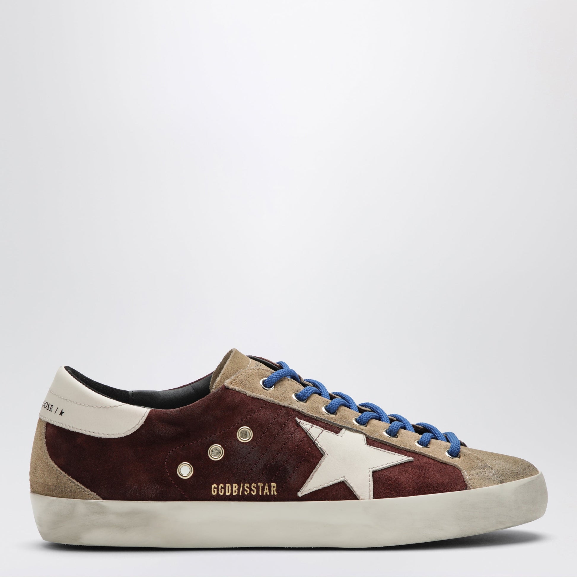 Golden Goose Sneakers Super-Star Dark Red/Warm Grey/Buttercream Men GOLDEN GOOSE