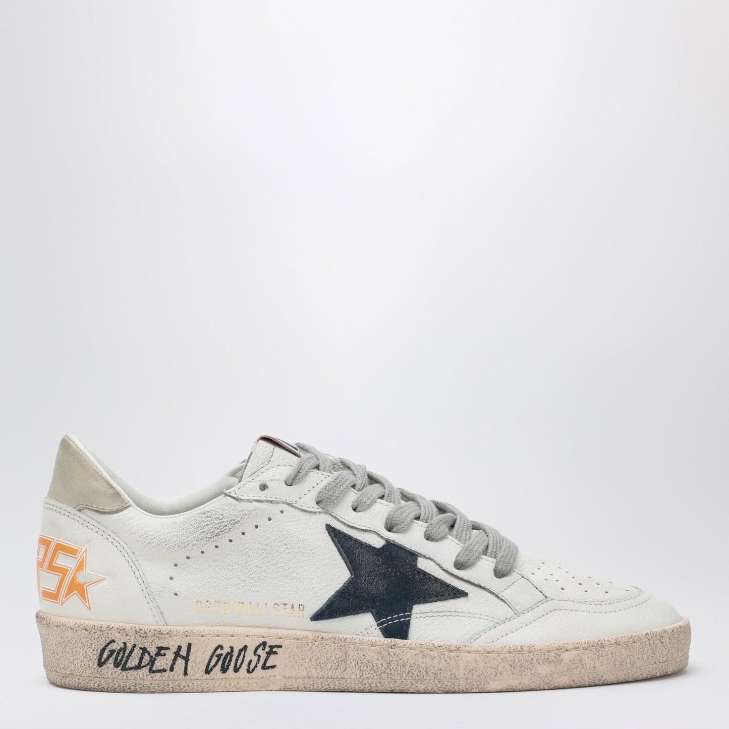 Golden Goose Ball Star Sneakers In White/Blue/Ice Men GOLDEN GOOSE