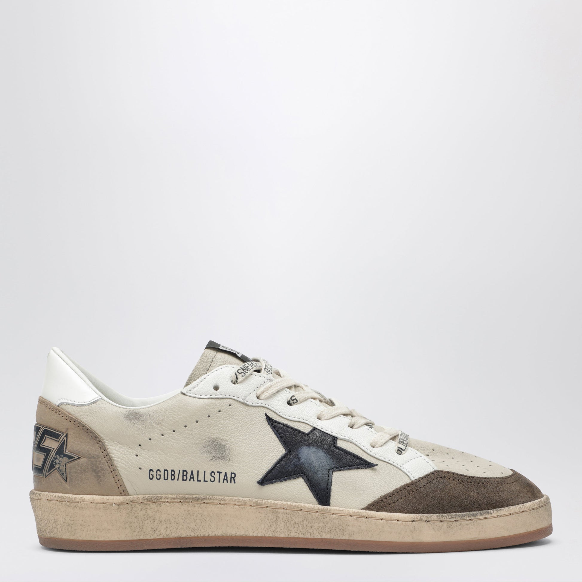 Golden Goose Cream/White/Marble/Blue Ball Star Sneakers Men GOLDEN GOOSE