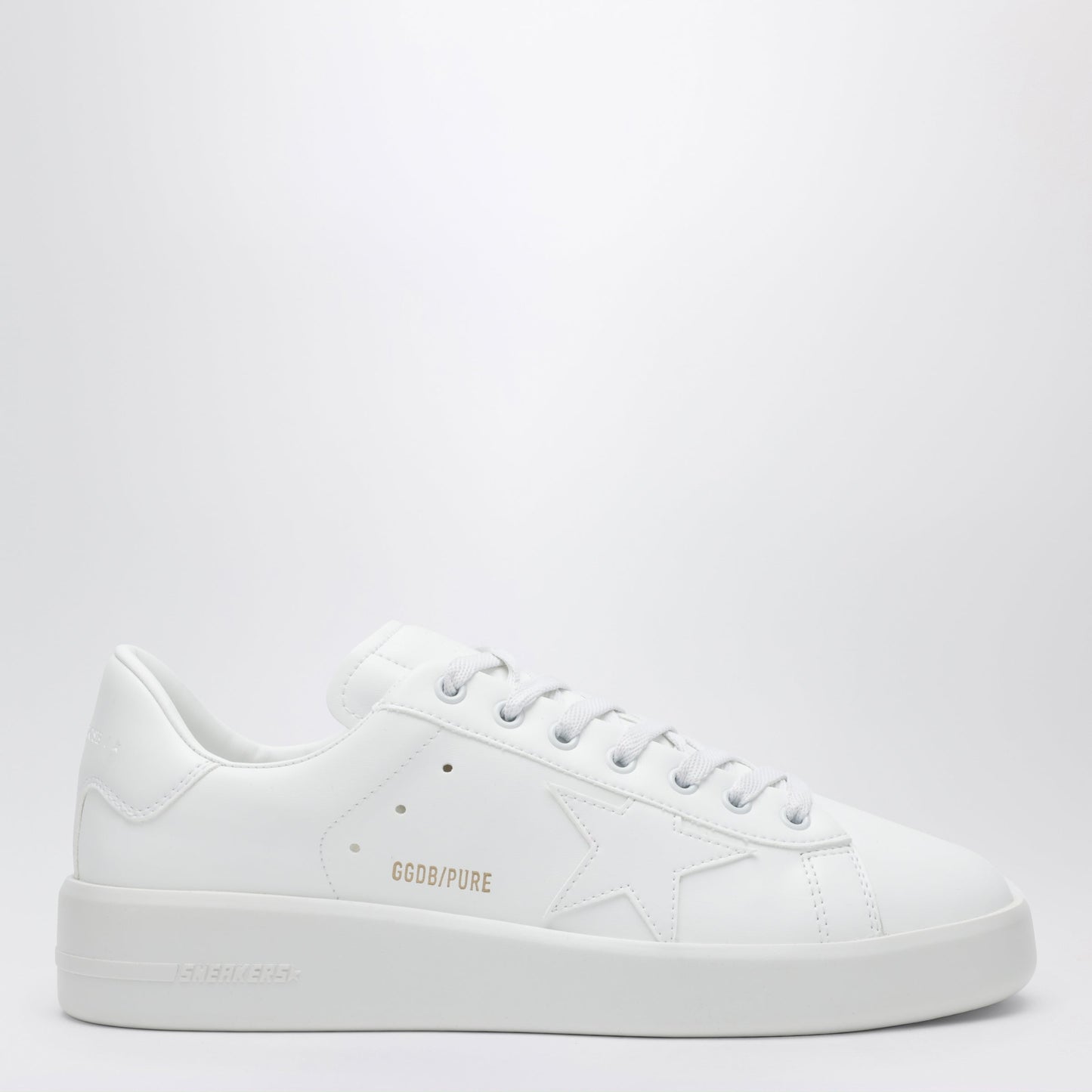 Golden Goose Purestar Bio-Based Sneakers With White Star And Heel Tab Men GOLDEN GOOSE