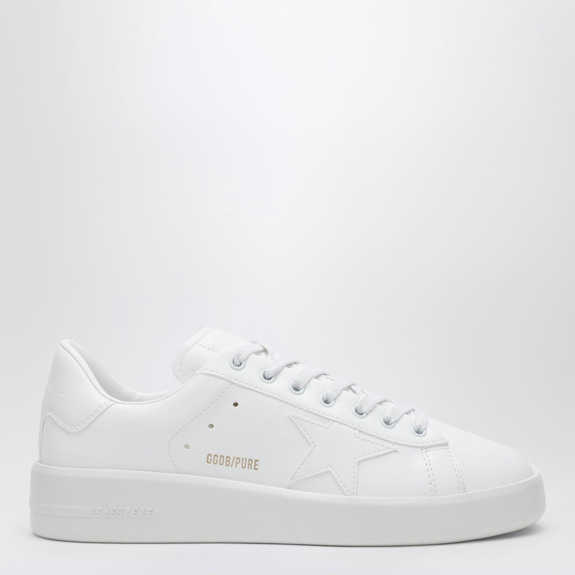 Golden Goose Purestar Bio-Based Sneakers With White Star And Heel Tab Men GOLDEN GOOSE