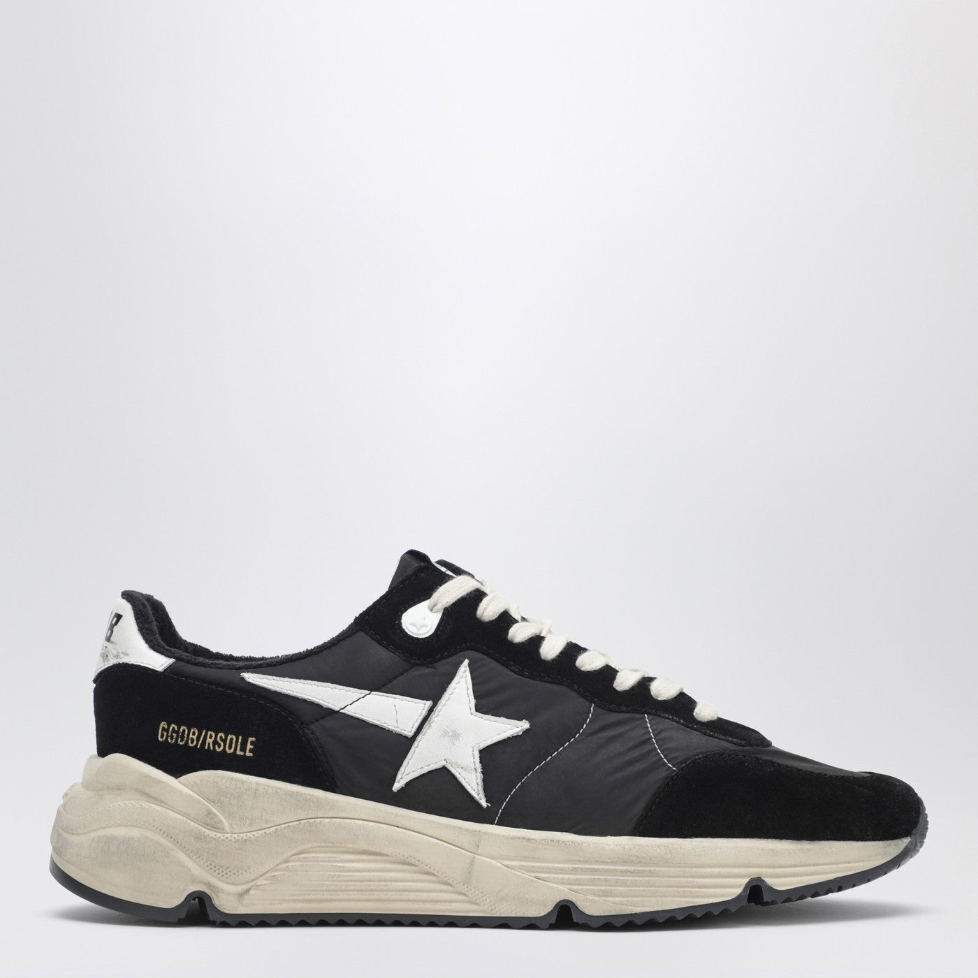 Golden Goose Running Sole Sneakers Black/White Men GOLDEN GOOSE