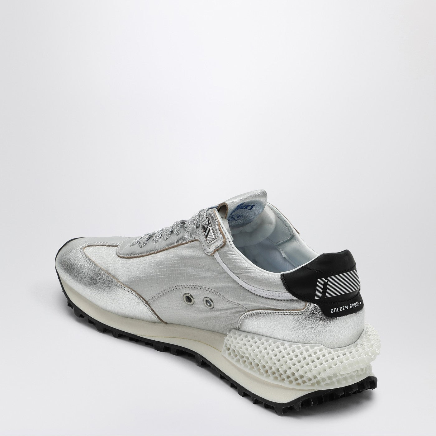 Golden Goose Sneakers Marathon In Nylon Ripstop Silver Men GOLDEN GOOSE
