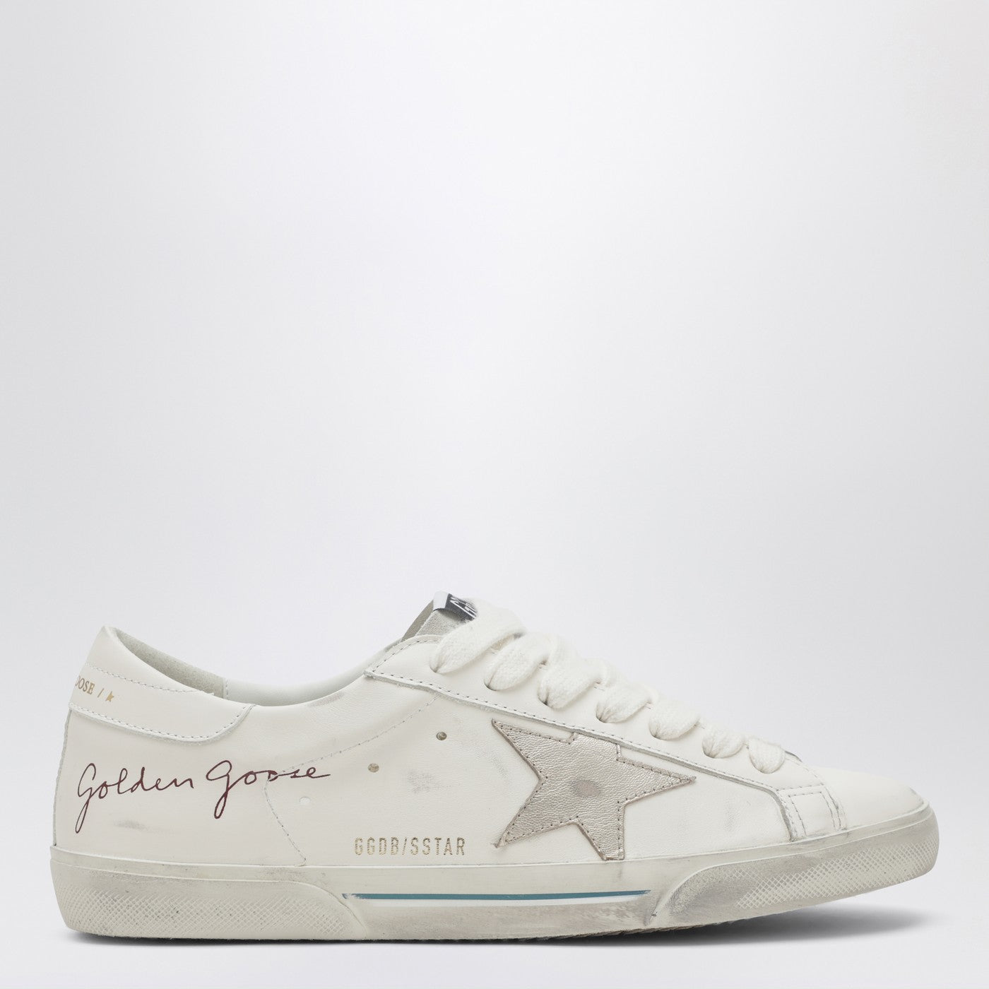 Golden Goose Super-Star White/Platinum Sneakers Men GOLDEN GOOSE