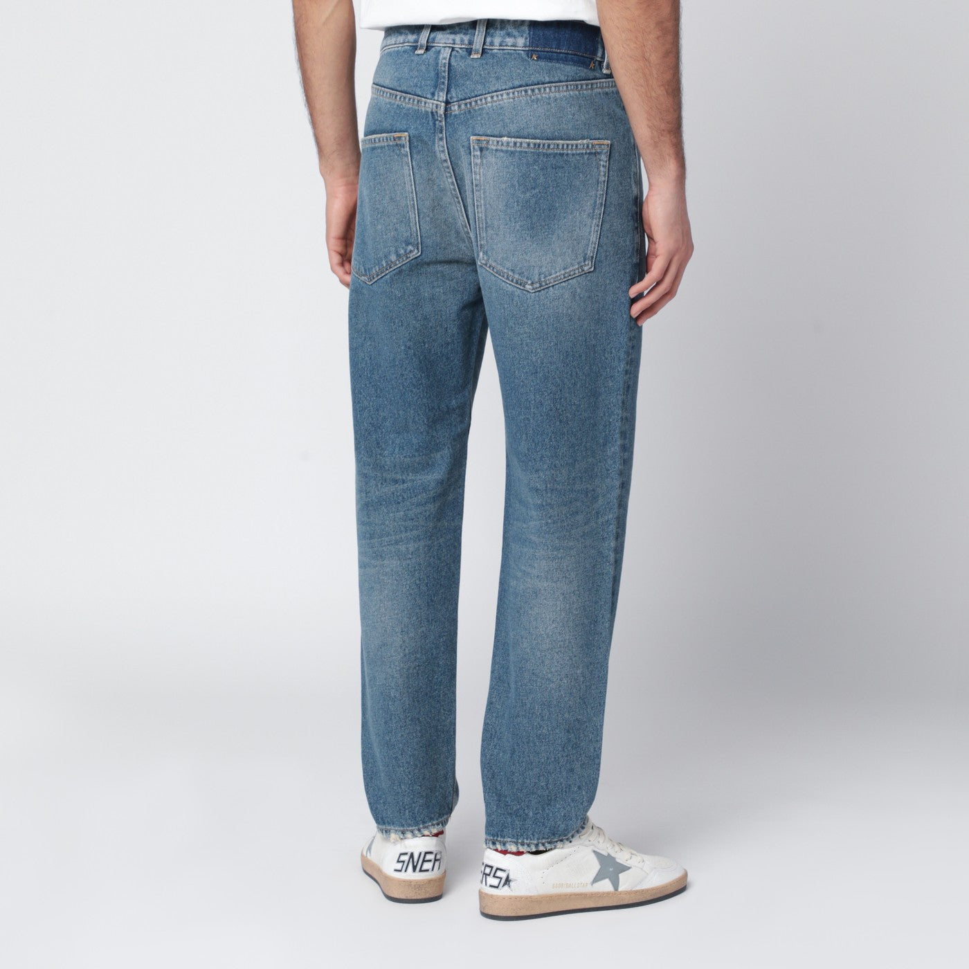 Golden Goose Washed-Effect Blue Jeans Men GOLDEN GOOSE