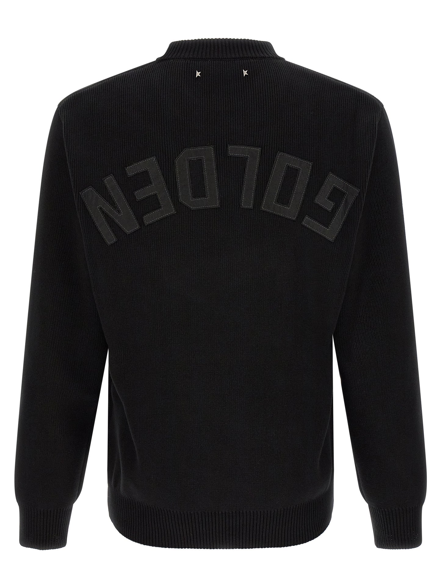 Golden Goose Men Ribbed Sweater With Logo GOLDEN GOOSE