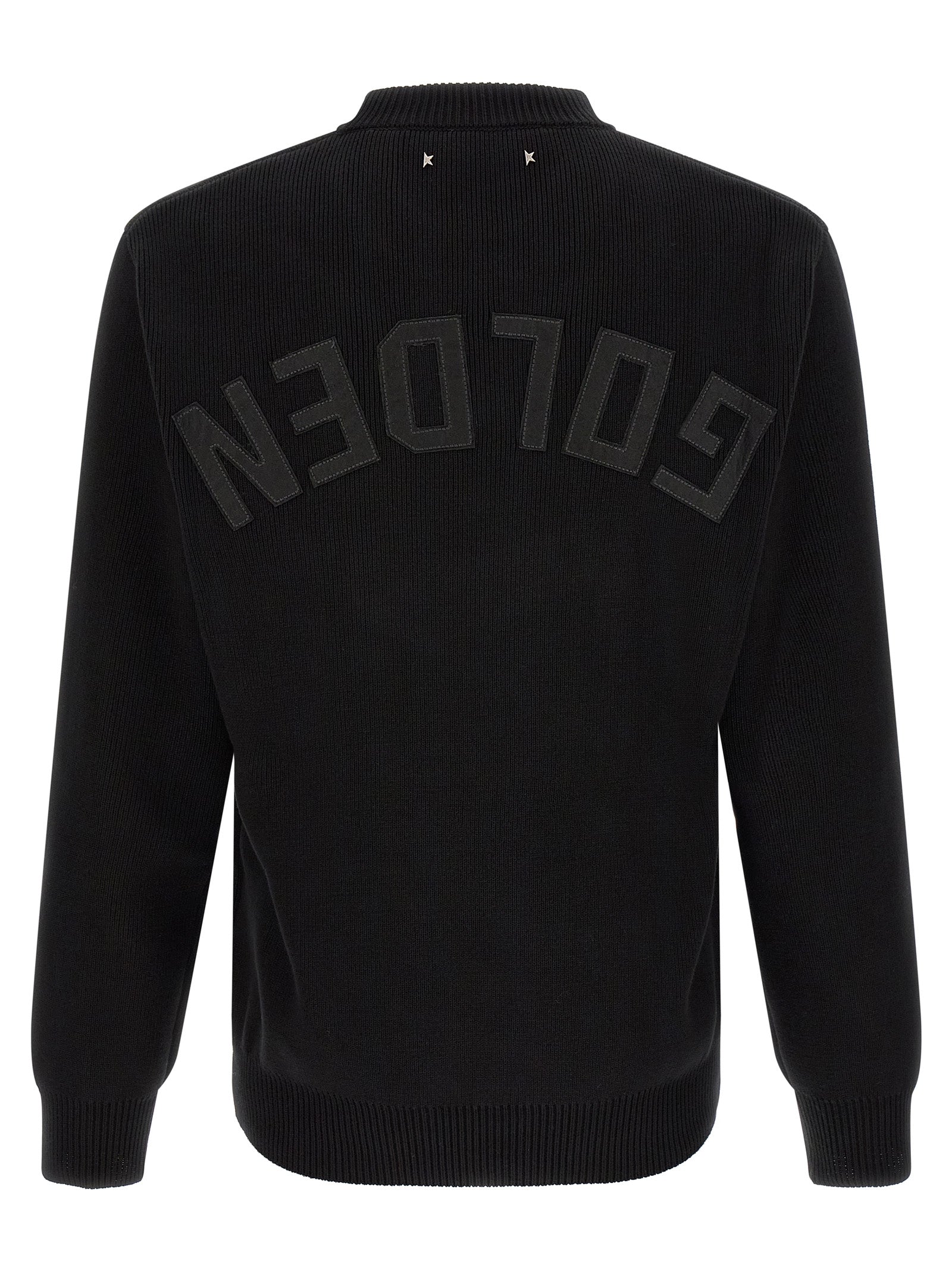 Golden Goose Men Ribbed Sweater With Logo GOLDEN GOOSE