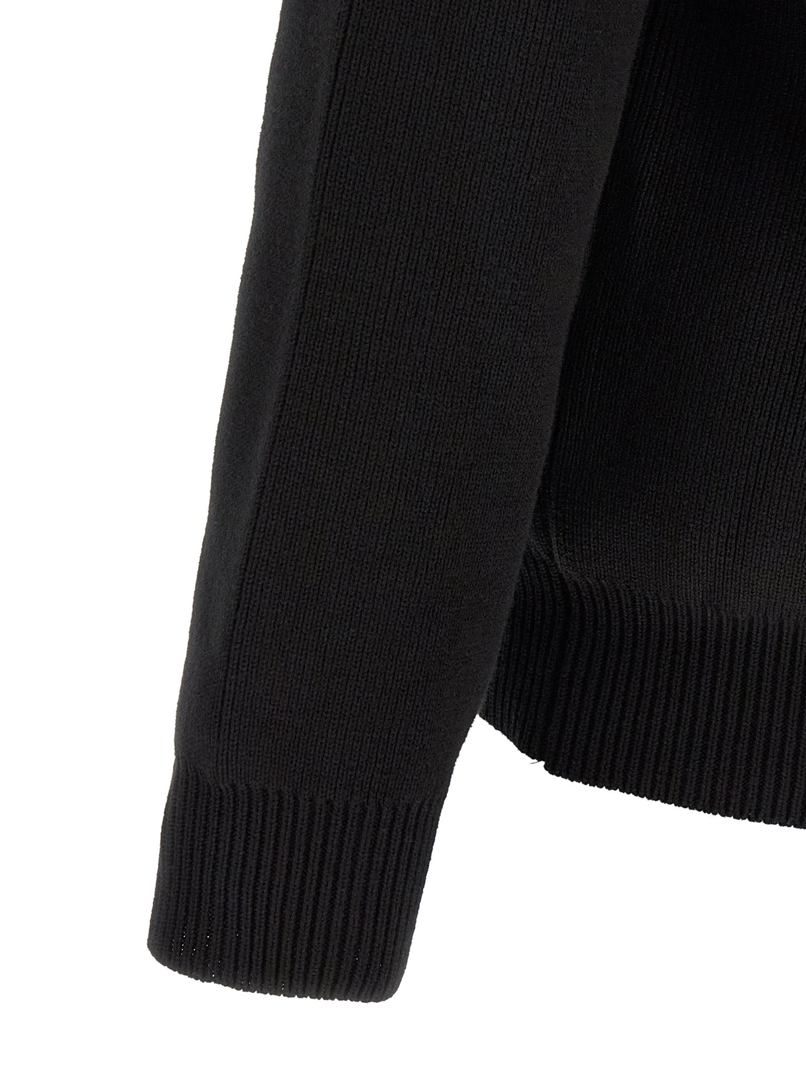 Golden Goose Men Ribbed Sweater With Logo GOLDEN GOOSE