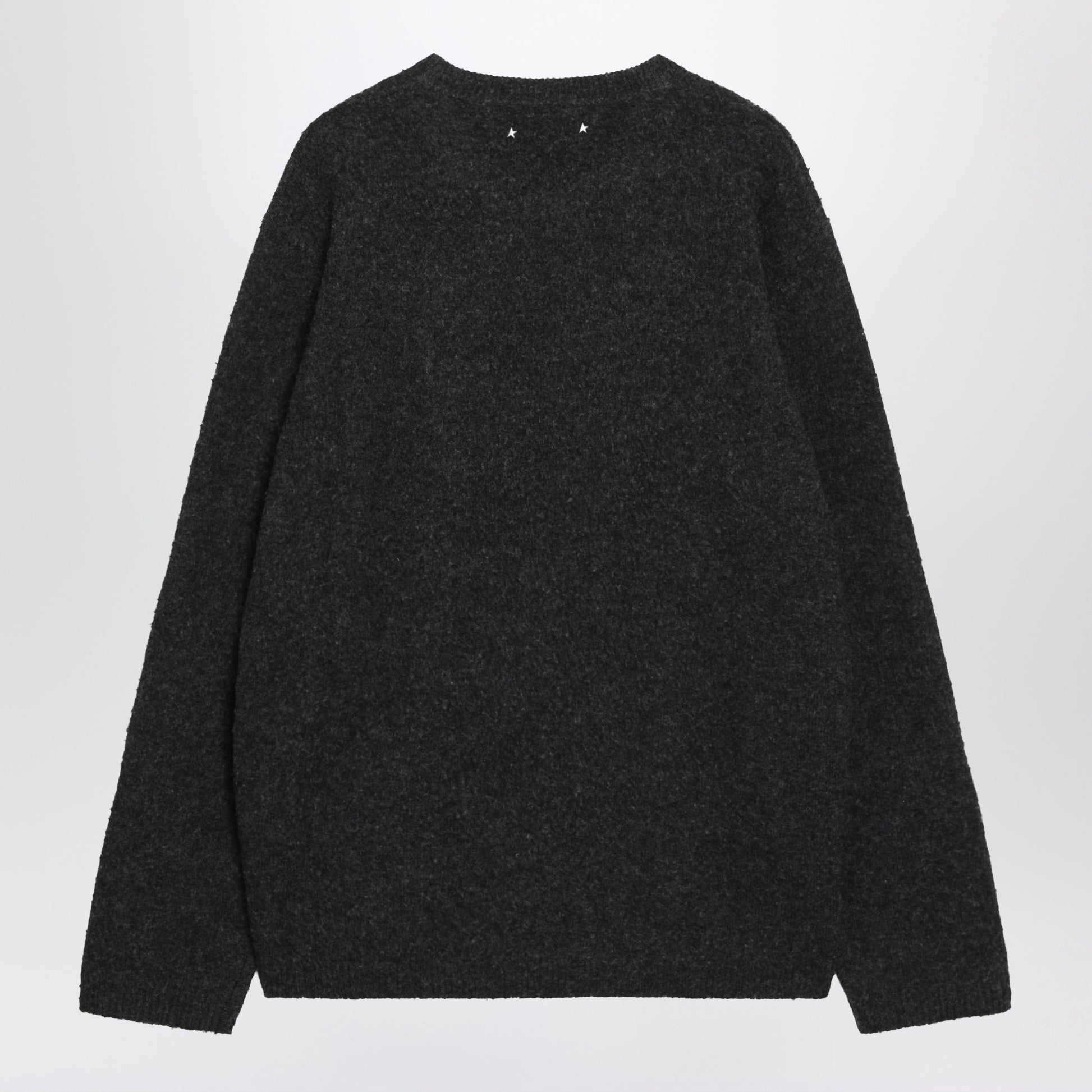 Golden Goose Grey Boucle Wool Sweater Men GOLDEN GOOSE