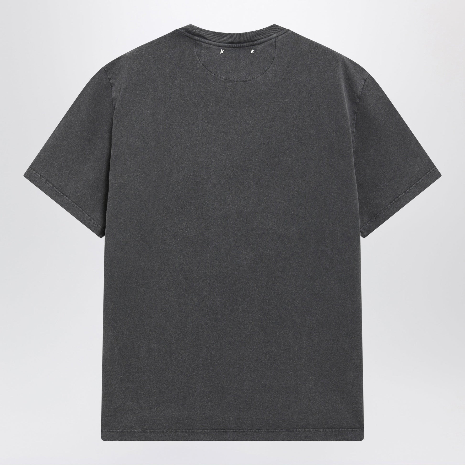 Golden Goose Anthracite Grey Vintage-Effect T-Shirt Men GOLDEN GOOSE