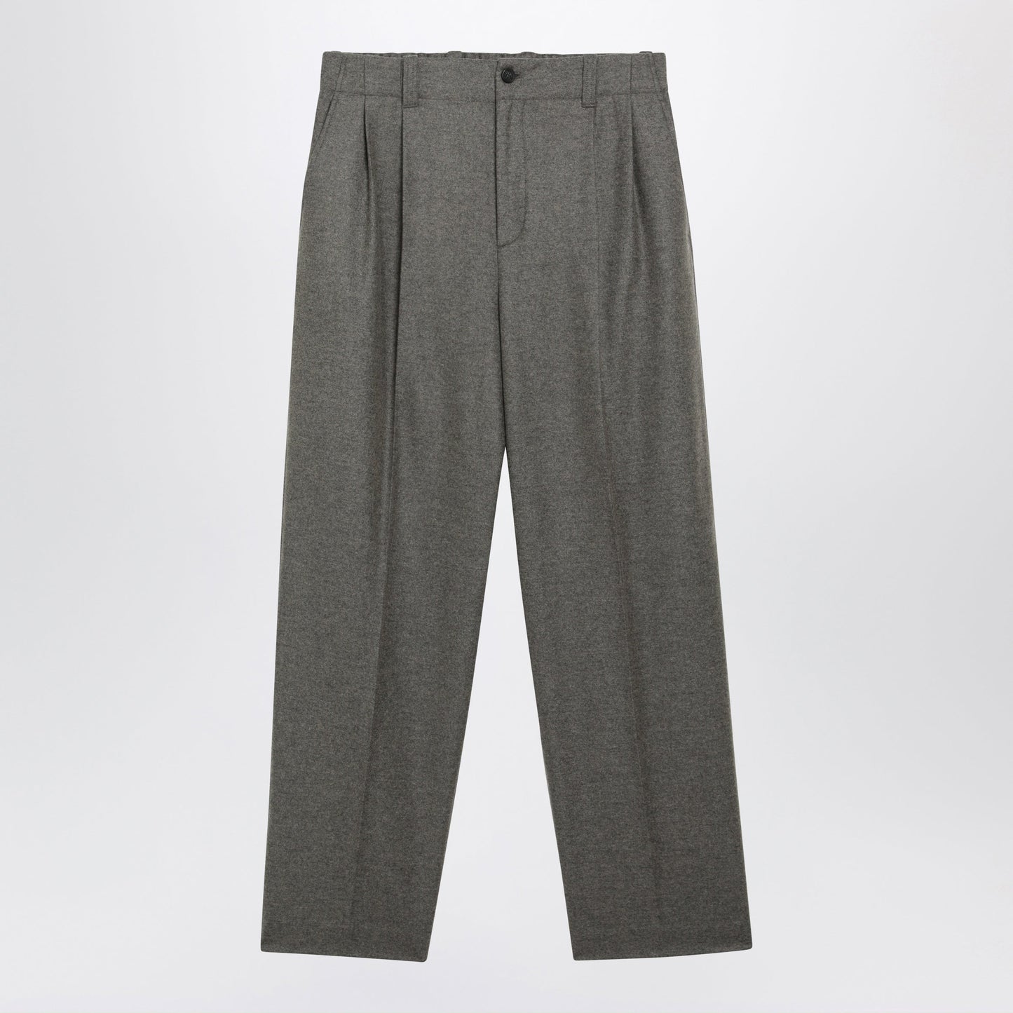Golden Goose Isiah Grey Virgin Wool Flannel Jogger Trousers Men GOLDEN GOOSE