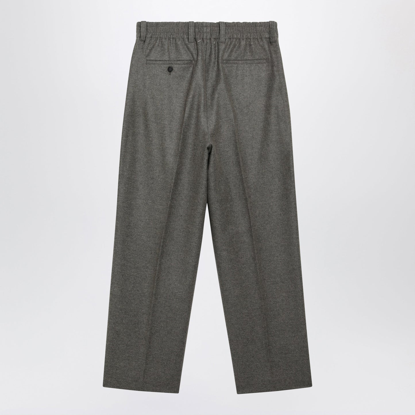 Golden Goose Isiah Grey Virgin Wool Flannel Jogger Trousers Men GOLDEN GOOSE