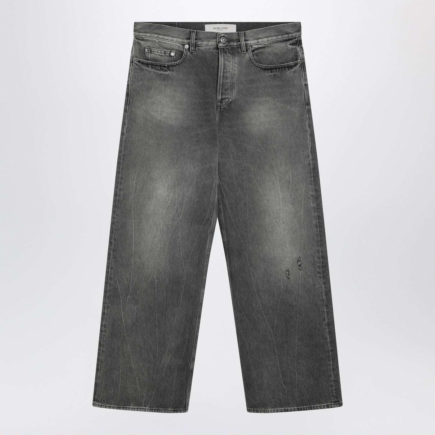 Golden Goose Wide Grey Washed Jeans Men GOLDEN GOOSE
