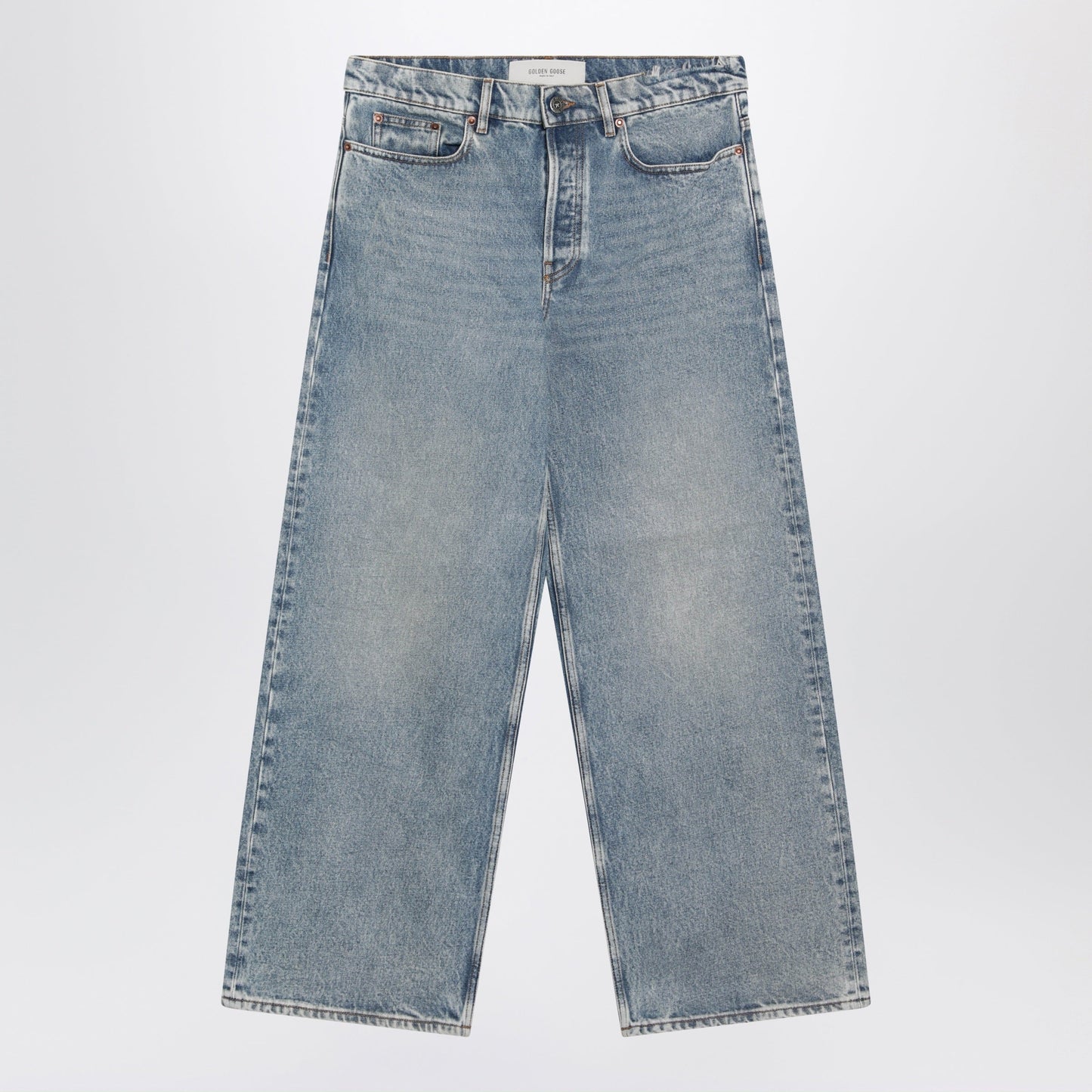 Golden Goose Light Blue Washed-Effect Jeans Men GOLDEN GOOSE