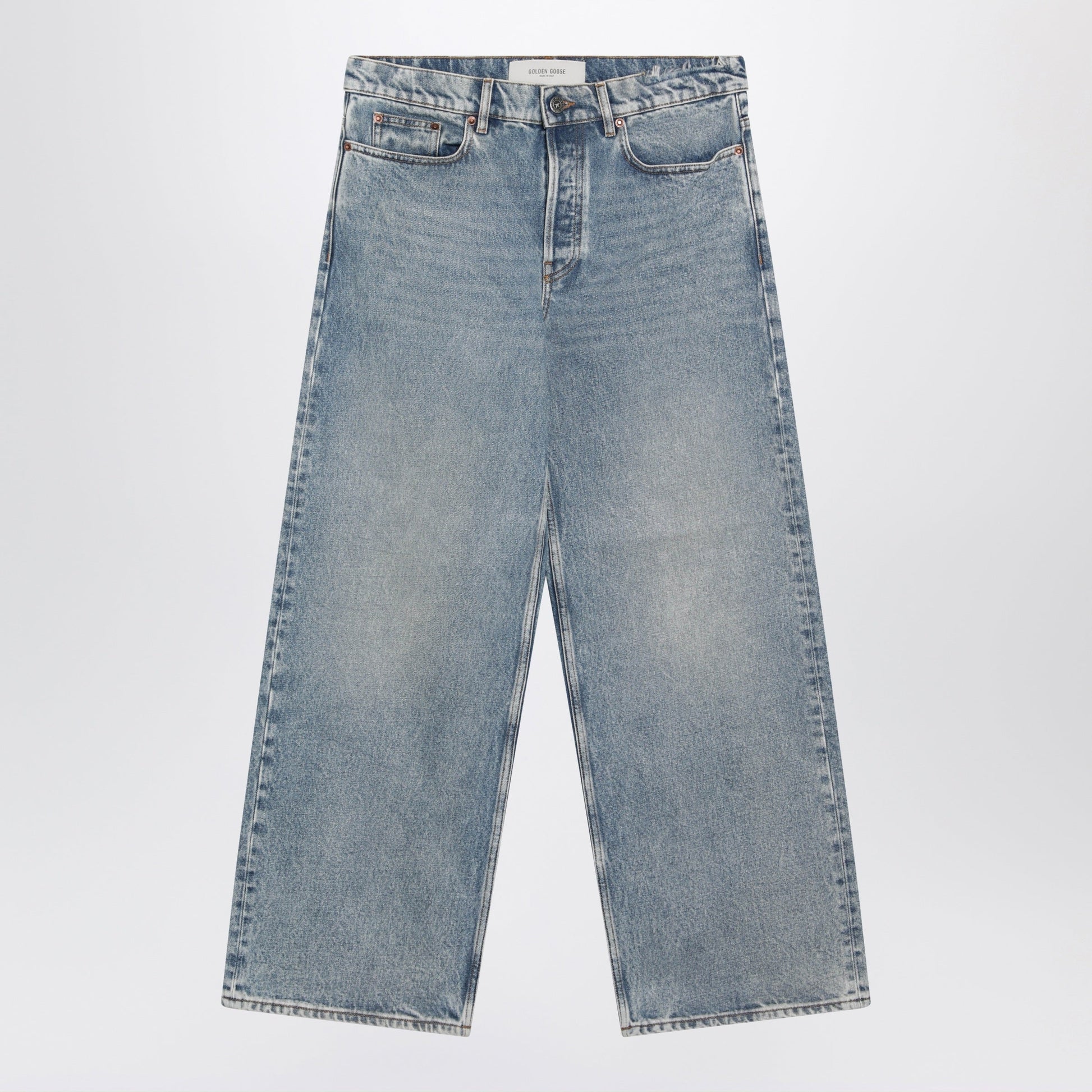 Golden Goose Light Blue Washed-Effect Jeans Men GOLDEN GOOSE