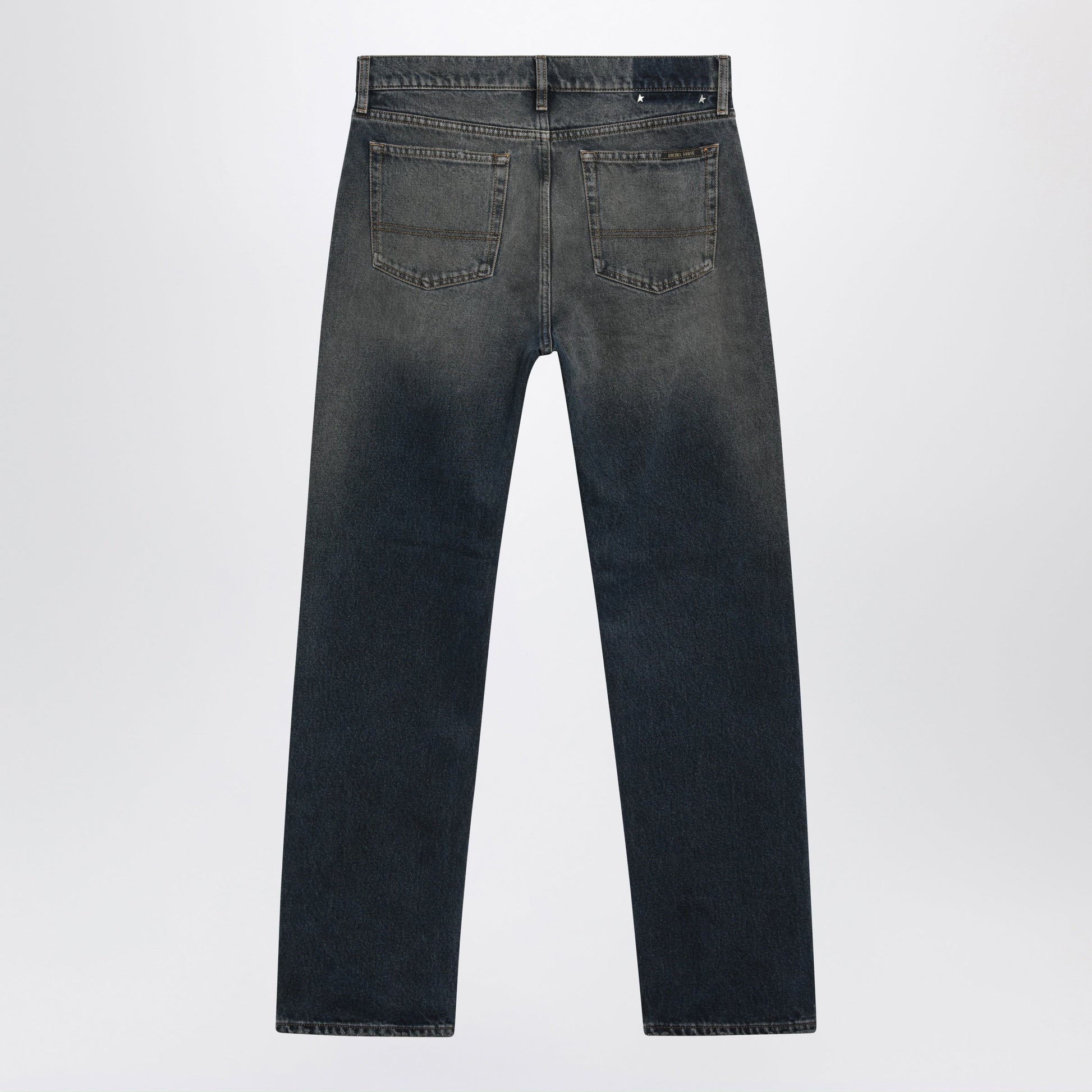 Golden Goose Journey Dark Blue Straight-Leg Cotton Jeans Men GOLDEN GOOSE