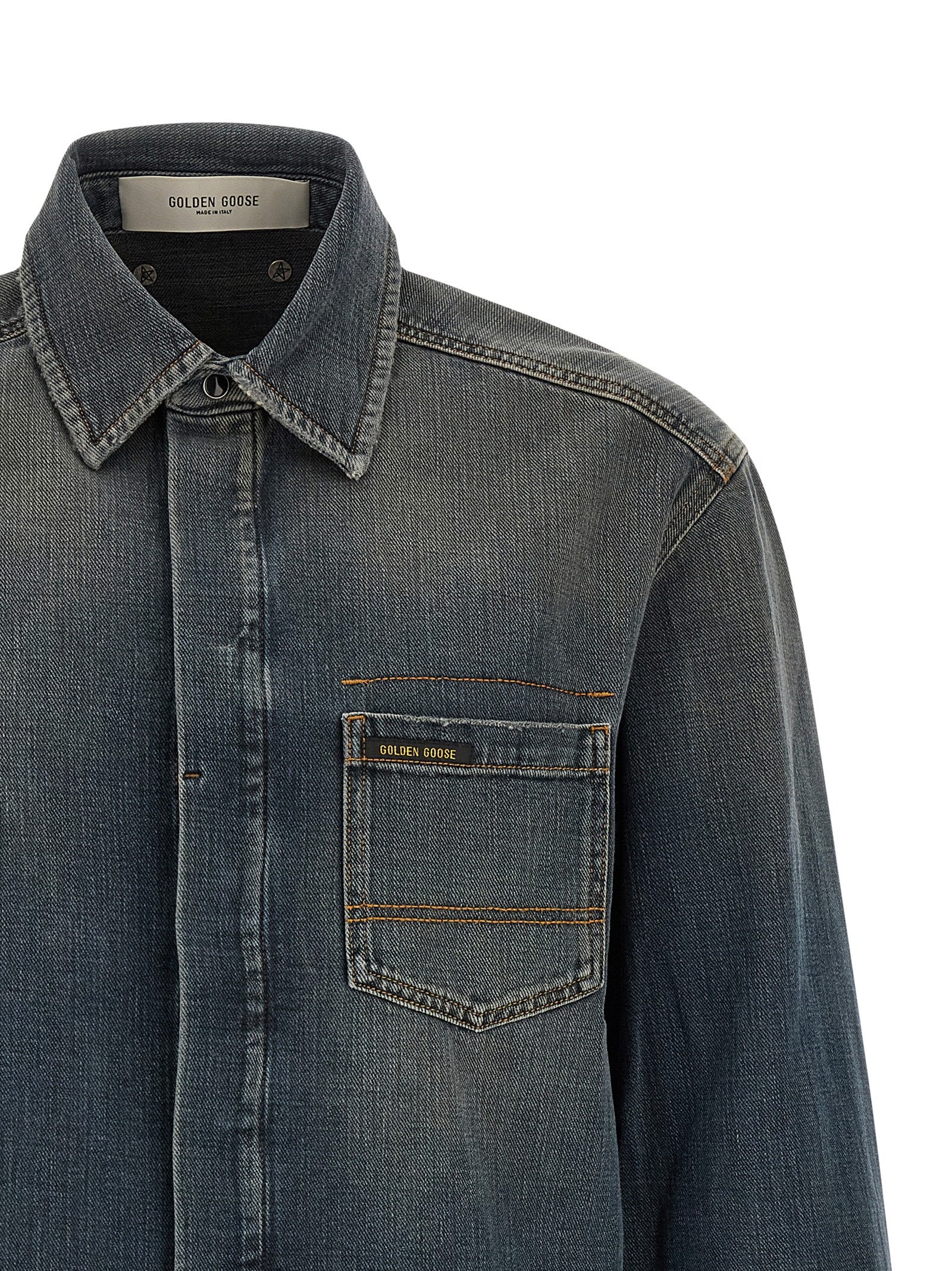 Golden Goose Men 'Journey Roger' Denim Shirt GOLDEN GOOSE