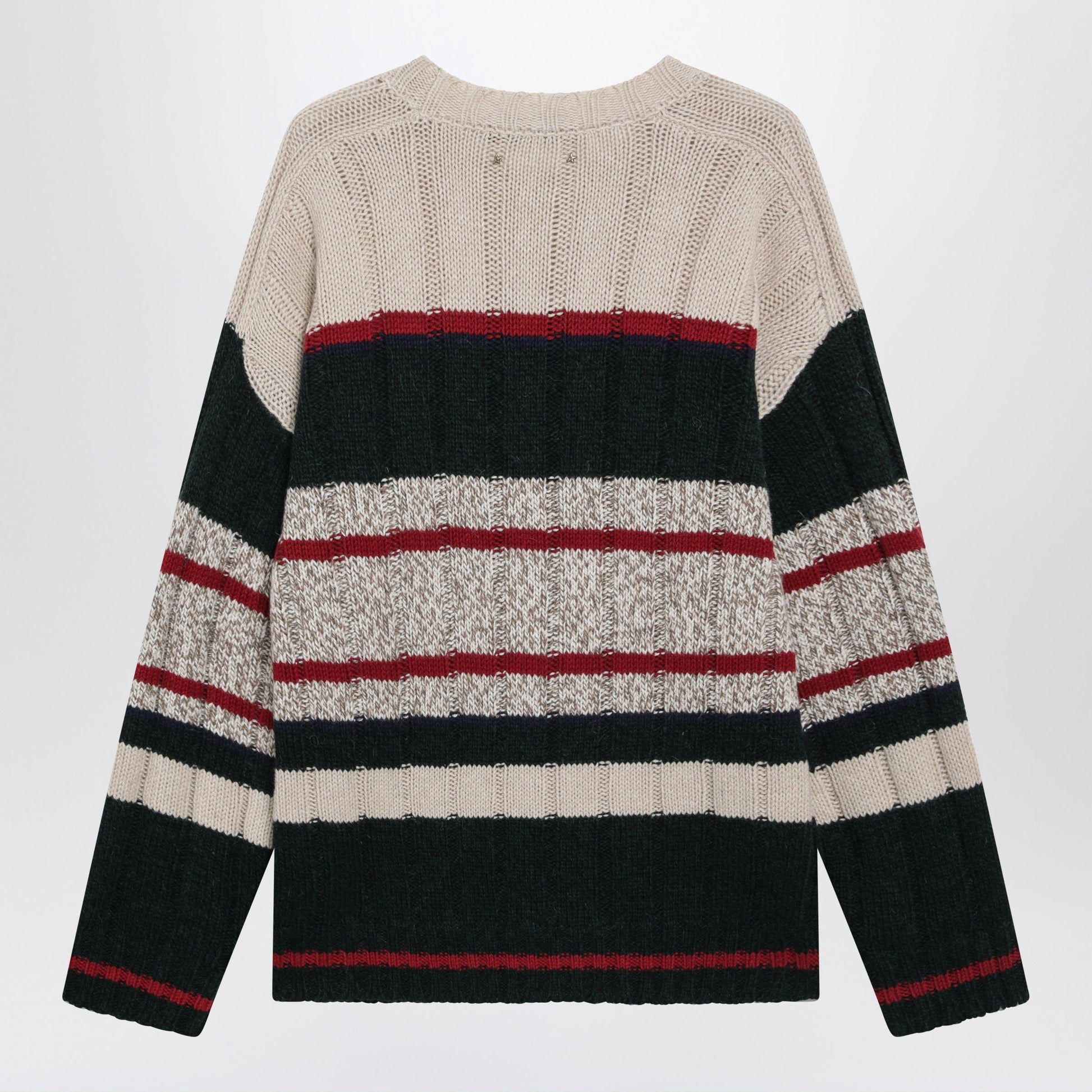 Golden Goose Multicolour Striped Jumper In Alpaca Blend Men GOLDEN GOOSE