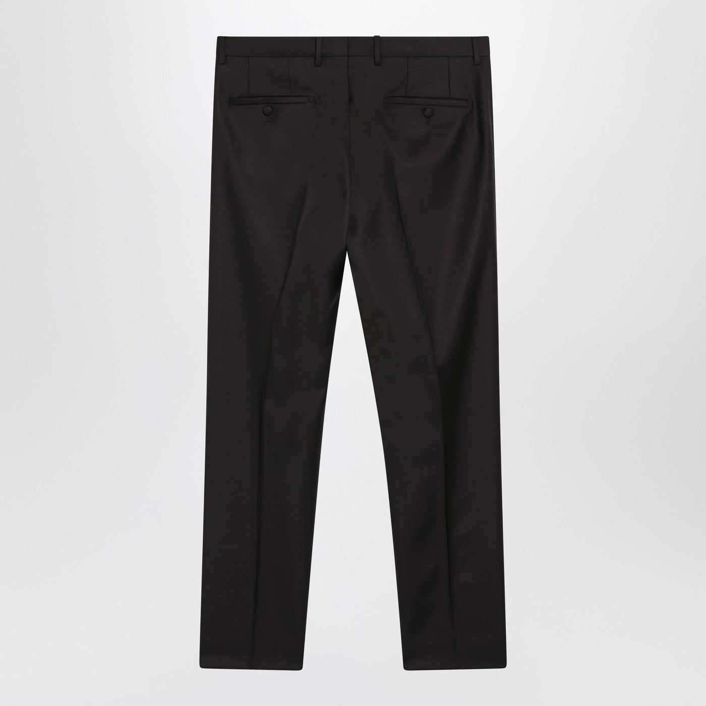 Dolce&Gabbana Brown Wool Trousers Men DOLCE & GABBANA