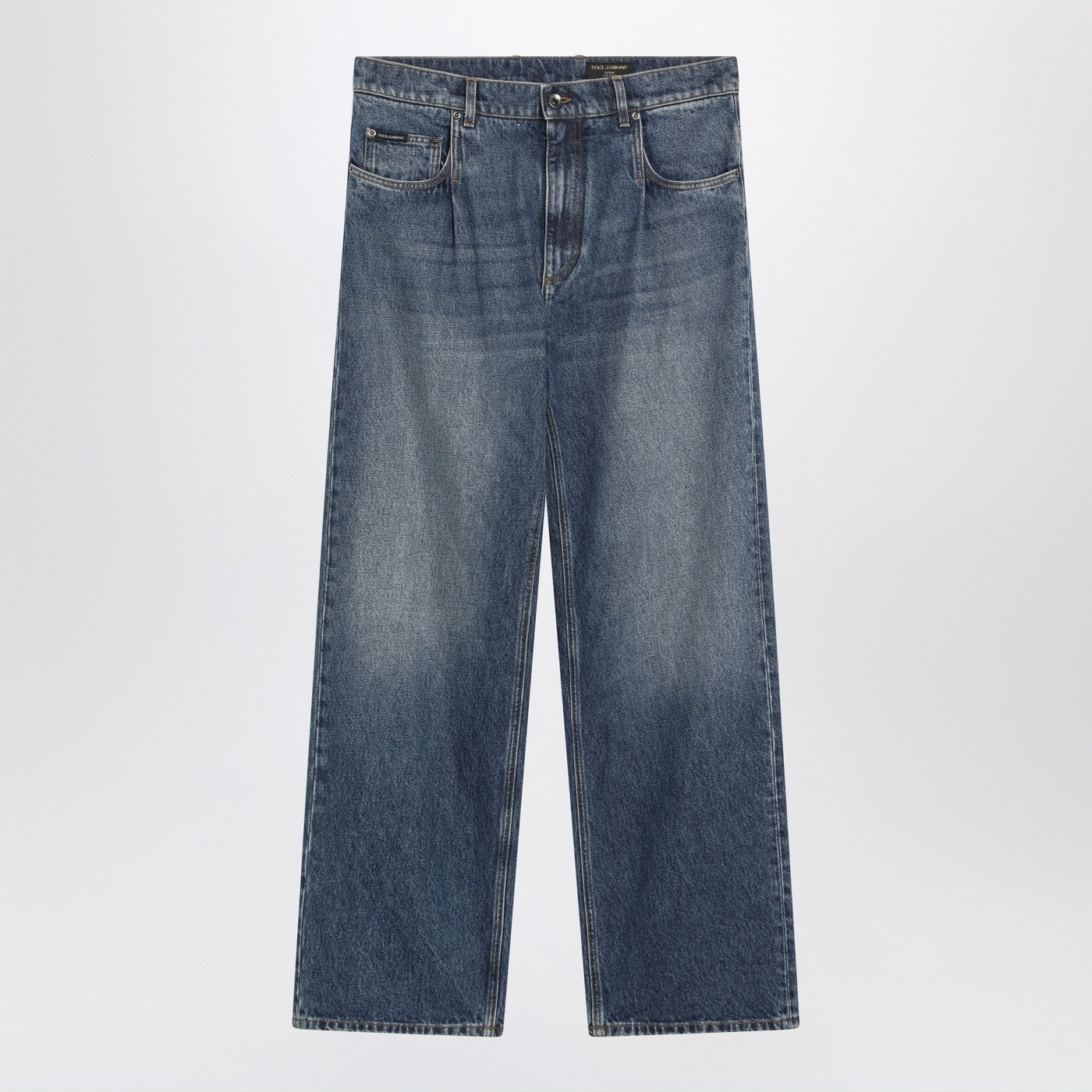 Dolce&Gabbana Blue Washed Over Jeans Men DOLCE & GABBANA