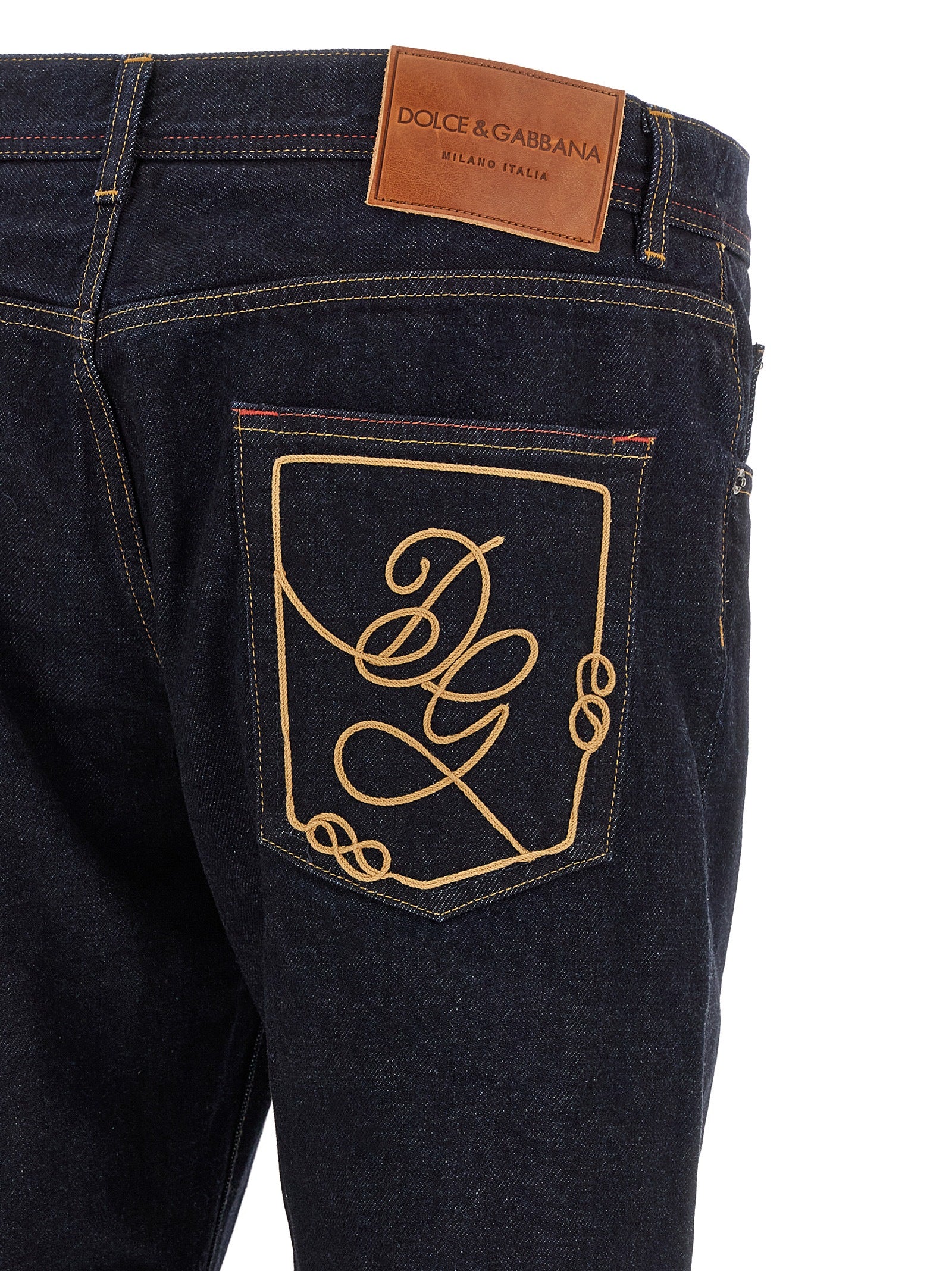 Dolce & Gabbana Men Dg Embroidery Jeans DOLCE & GABBANA