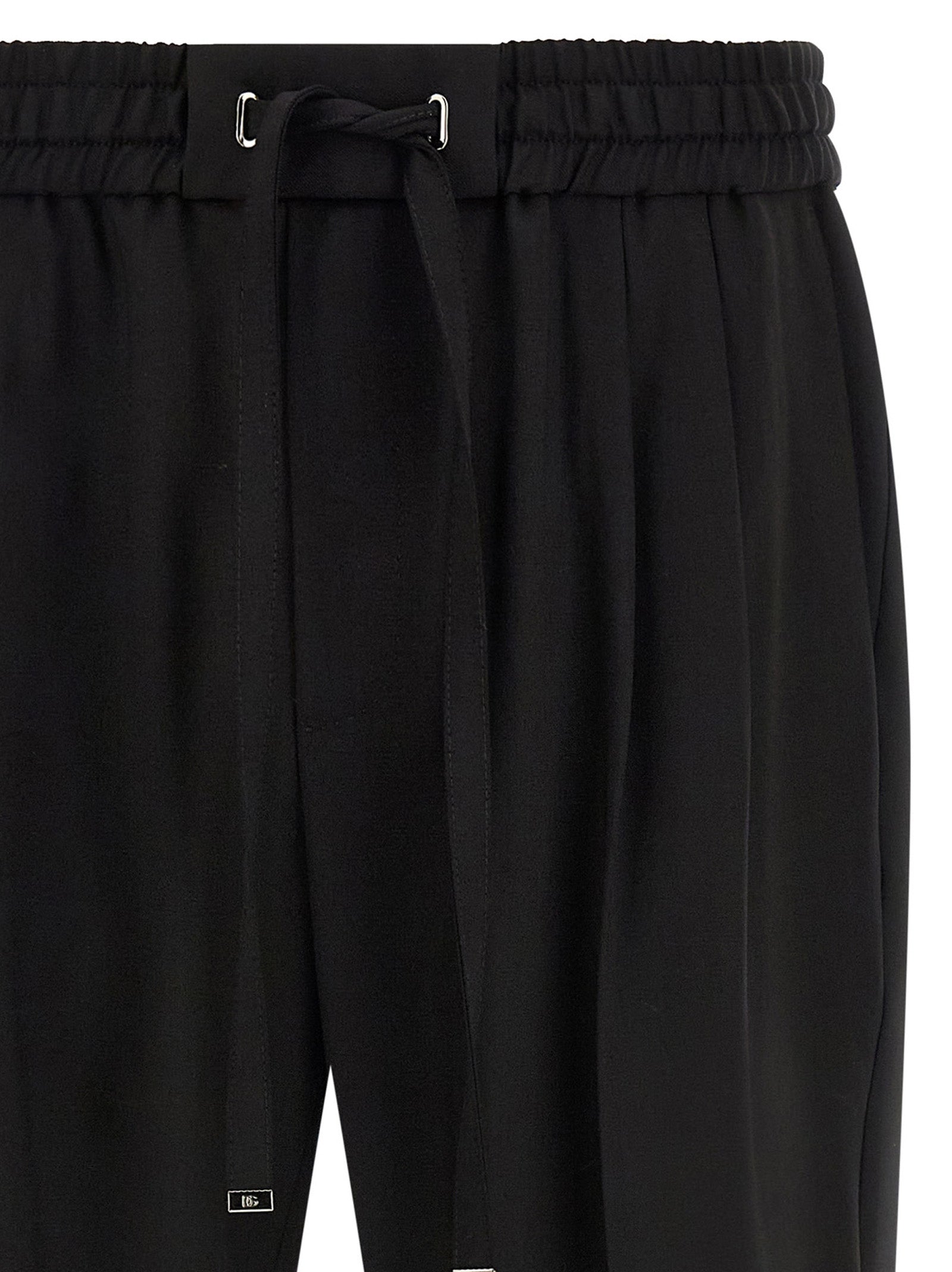 Dolce & Gabbana Men Wool Gabardine Joggers DOLCE & GABBANA