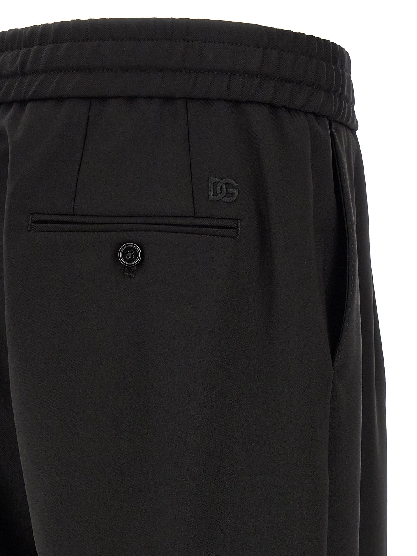 Dolce & Gabbana Men Wool Gabardine Joggers DOLCE & GABBANA