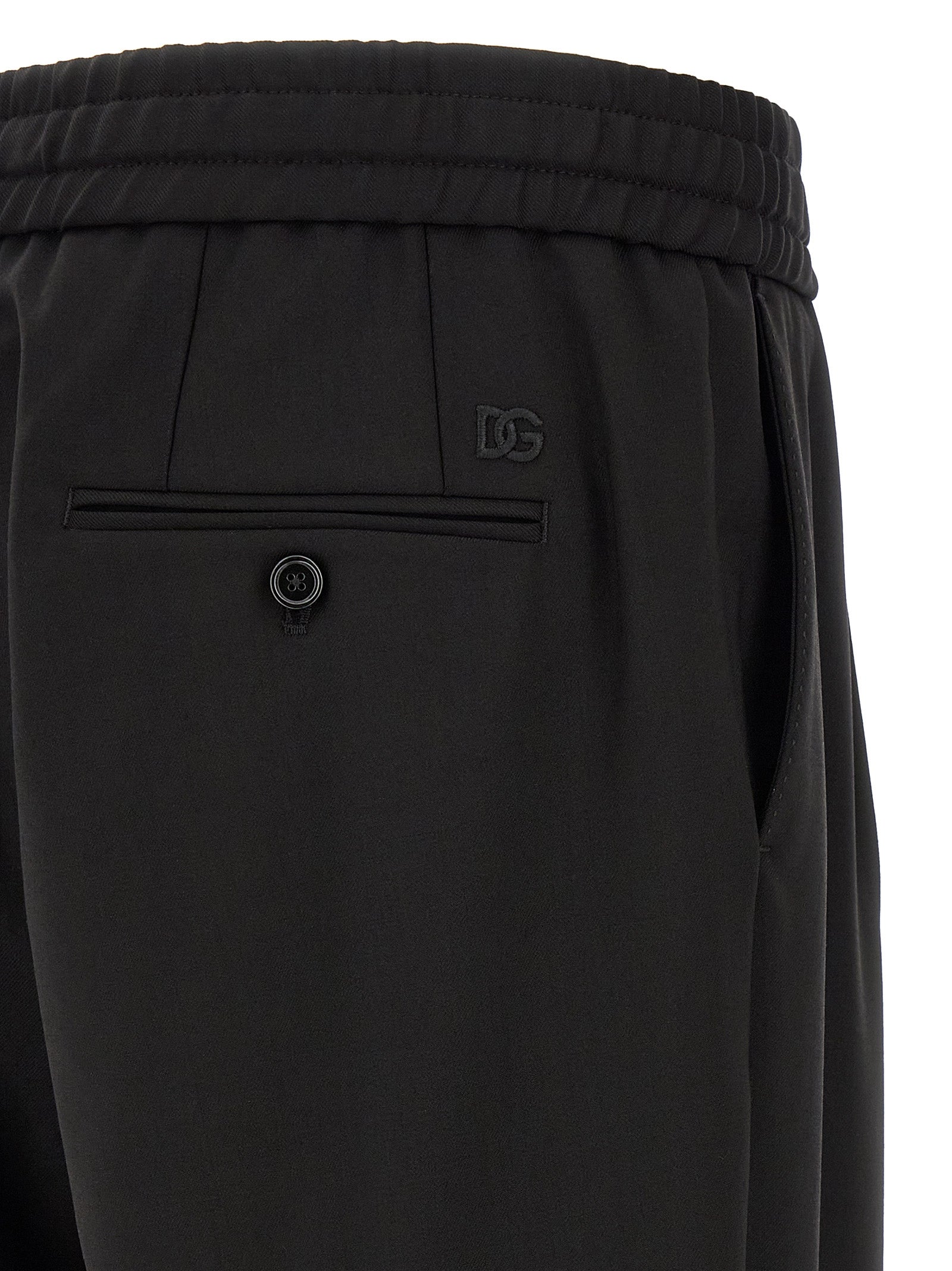 Dolce & Gabbana Men Wool Gabardine Joggers DOLCE & GABBANA