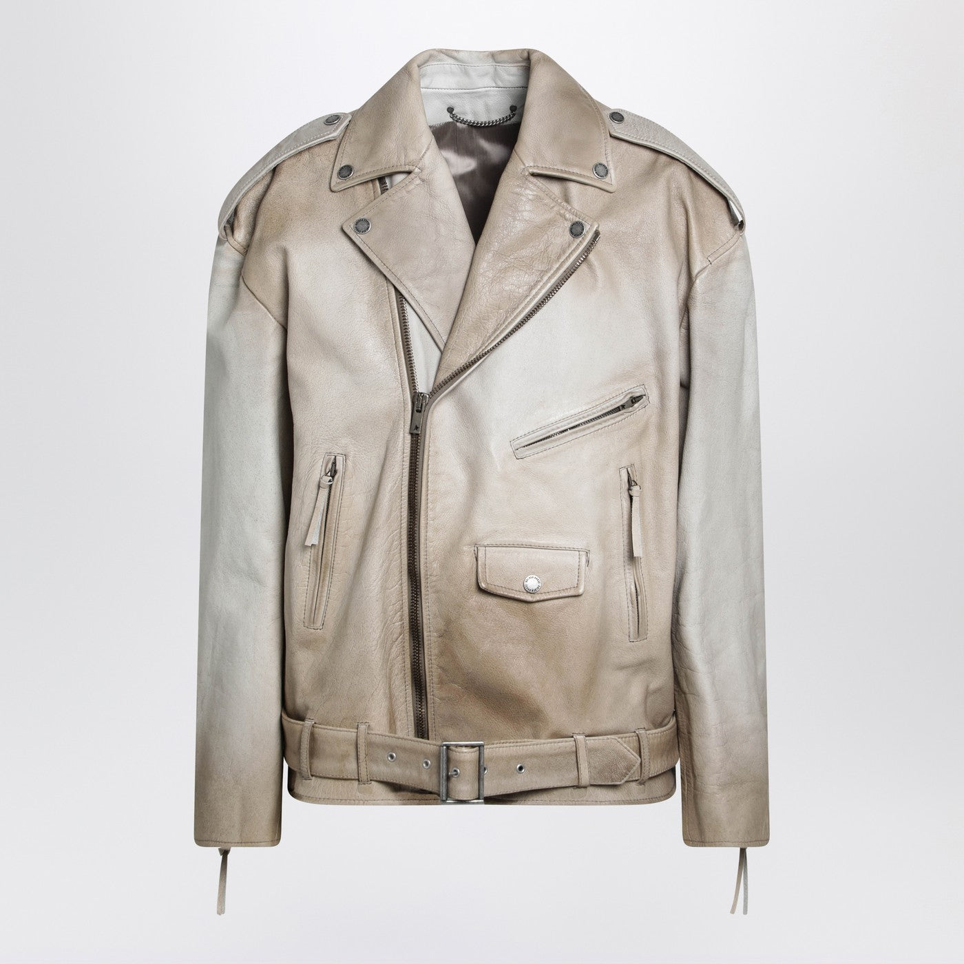 Golden Goose Beige Leather Phoebe Jacket Women GOLDEN GOOSE
