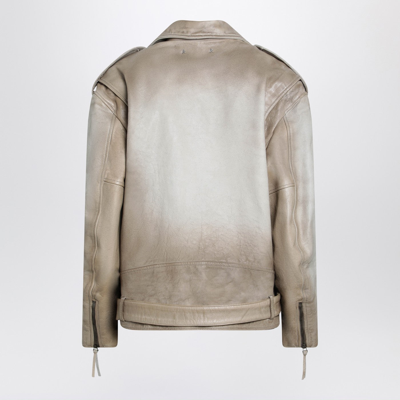 Golden Goose Beige Leather Phoebe Jacket Women GOLDEN GOOSE