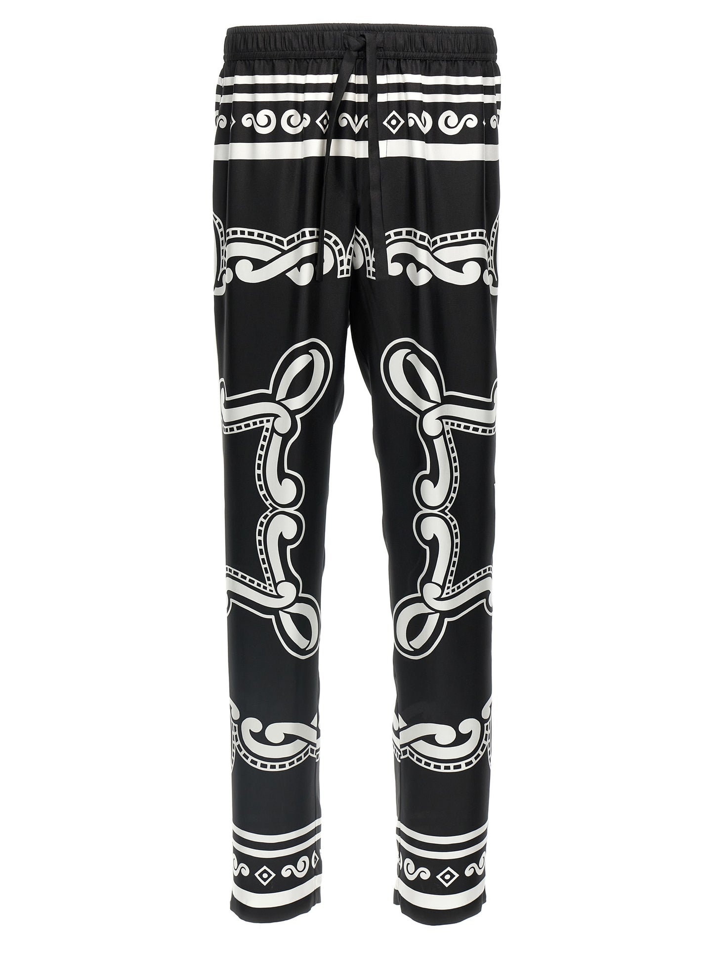 Dolce & Gabbana Men Silk Pants DOLCE & GABBANA