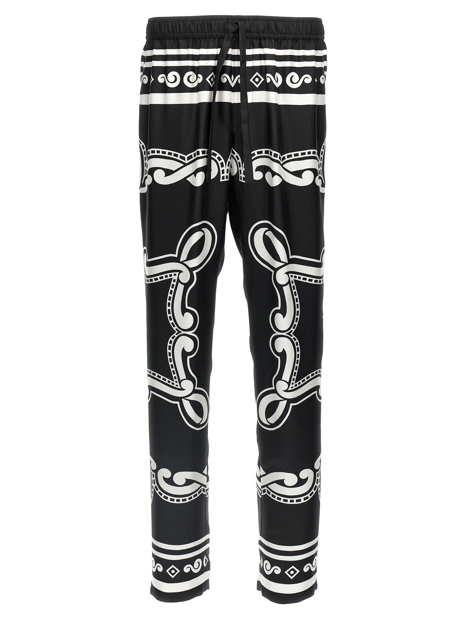 Dolce & Gabbana Men Silk Pants DOLCE & GABBANA