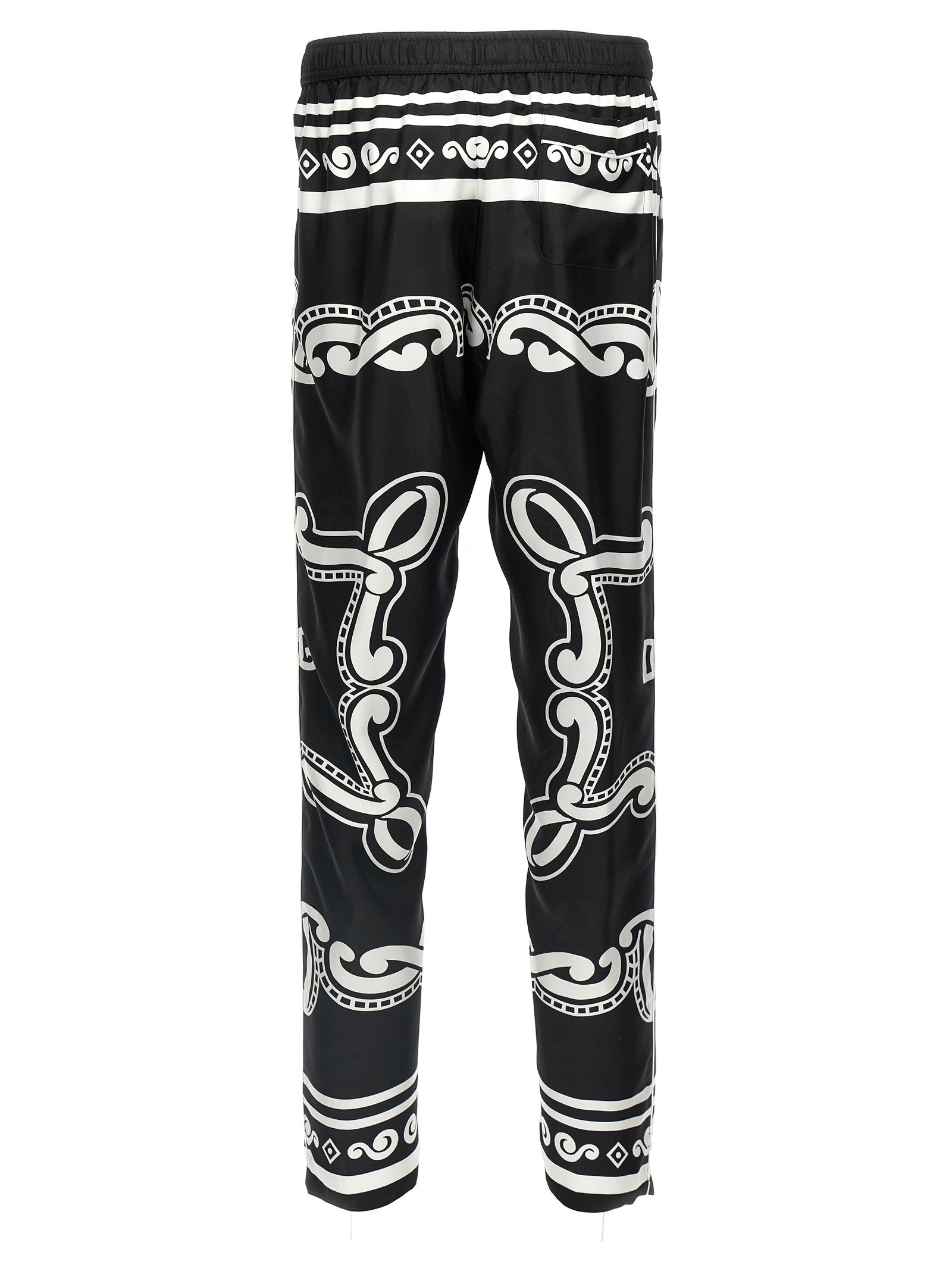 Dolce & Gabbana Men Silk Pants DOLCE & GABBANA