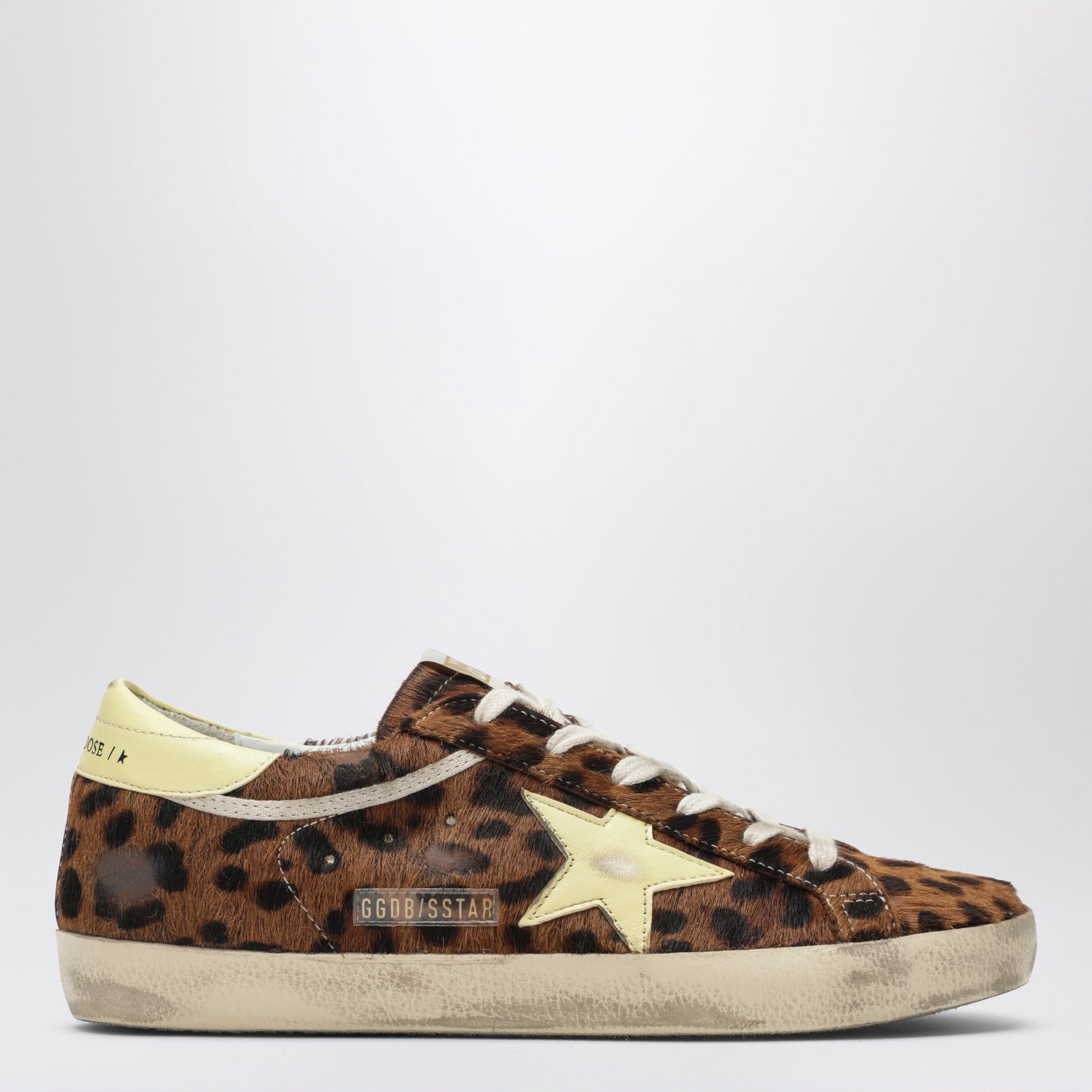 Golden Goose Super-Star Sneakers In Leopard-Print Pony Hair Women GOLDEN GOOSE