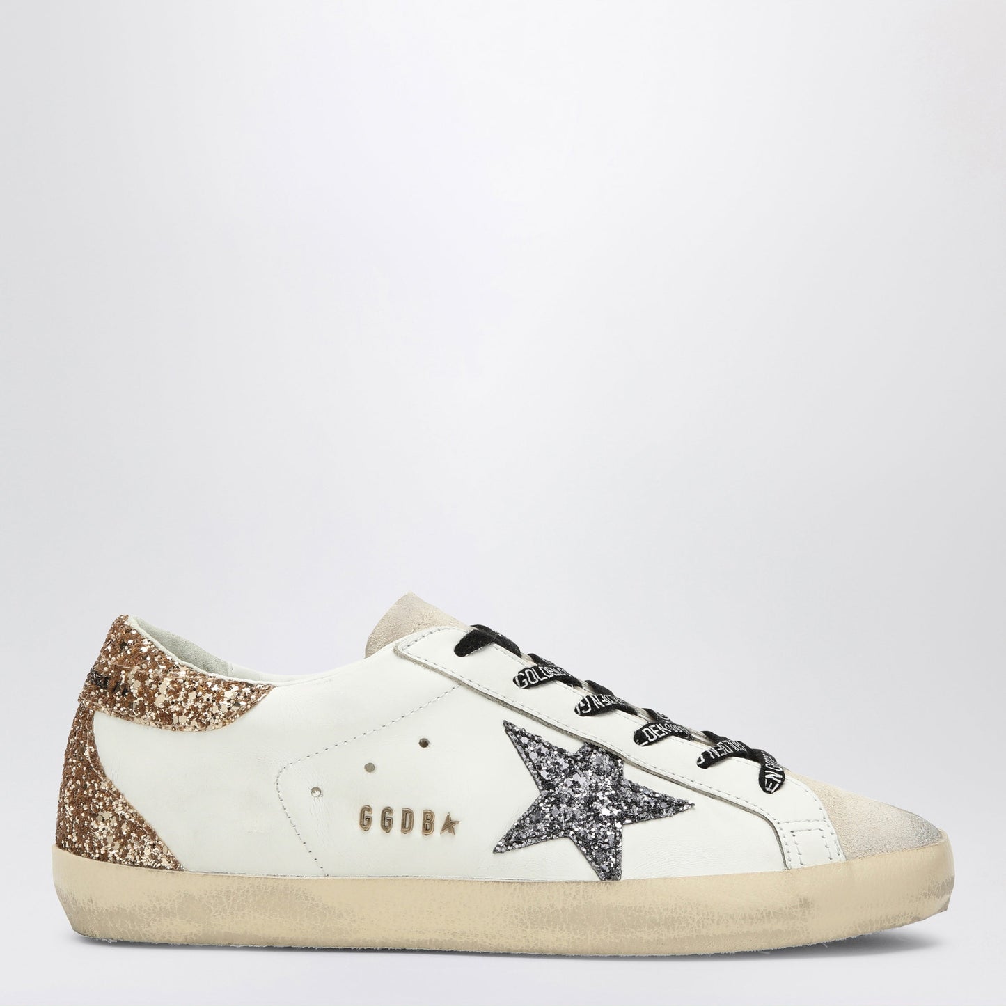 Golden Goose White/Silver/Gold Super-Star Sneakers Women GOLDEN GOOSE