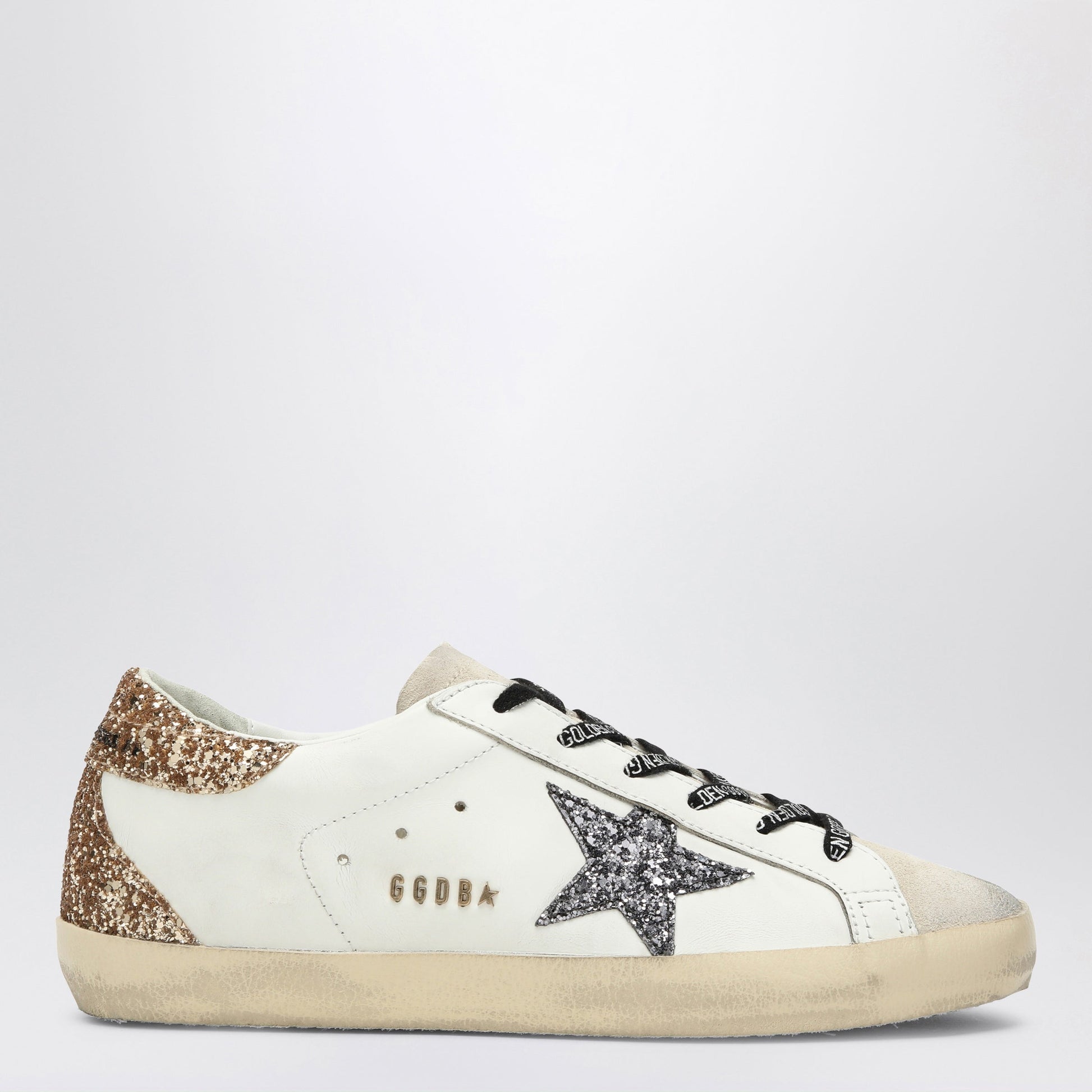 Golden Goose White/Silver/Gold Super-Star Sneakers Women GOLDEN GOOSE