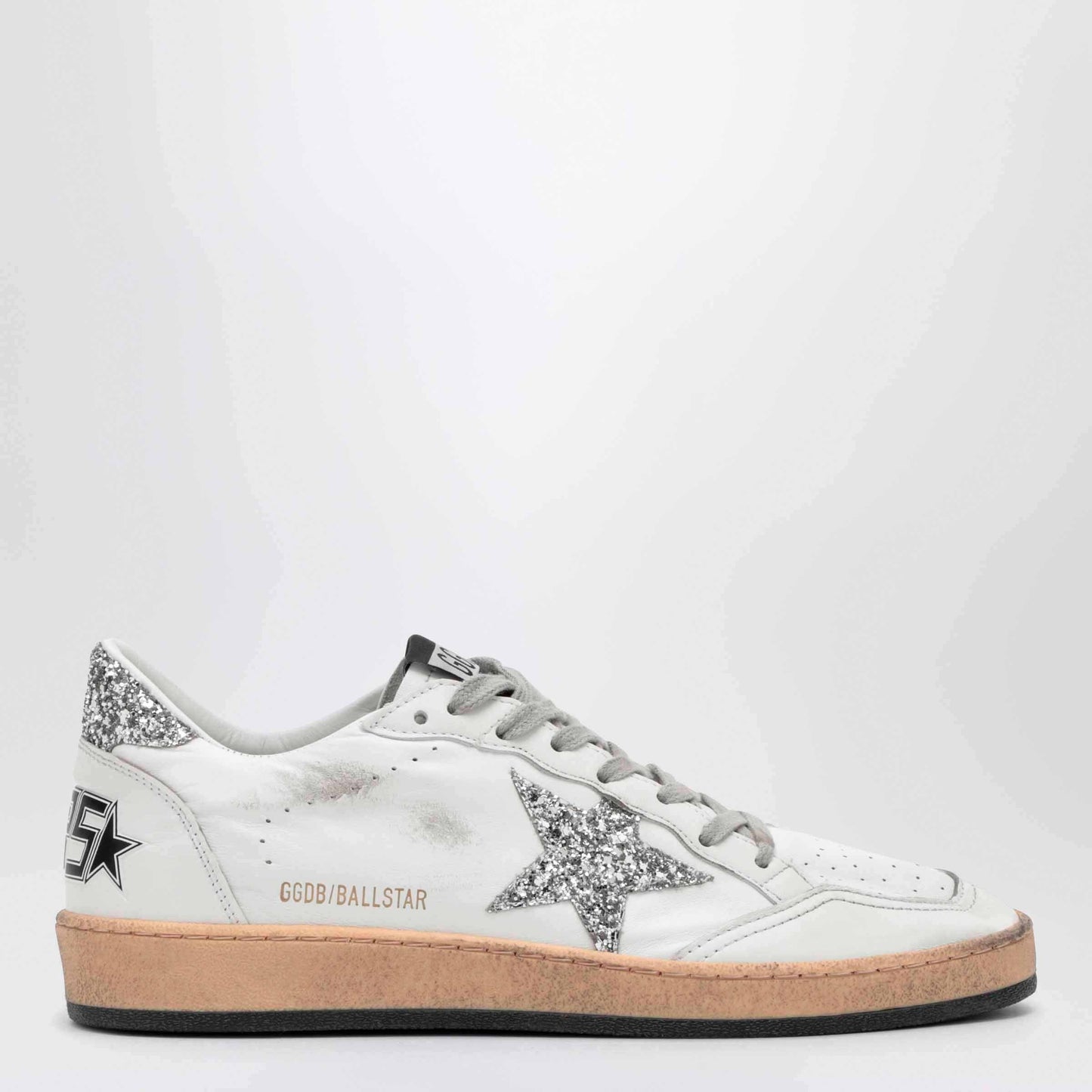 Golden Goose Ball Star White/Silver Trainer Women GOLDEN GOOSE