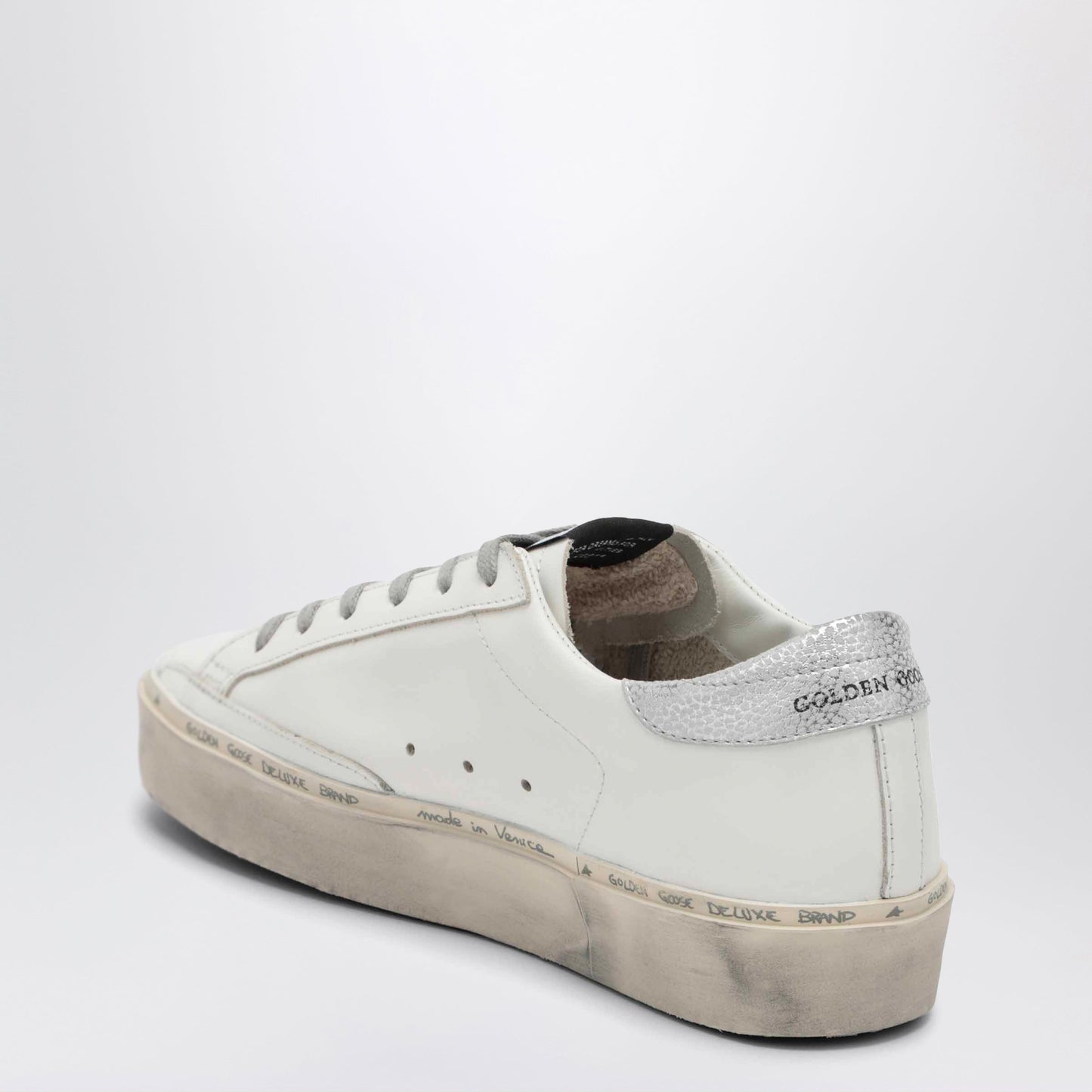 Golden Goose White/Silver Hi-Star Sneakers Women GOLDEN GOOSE