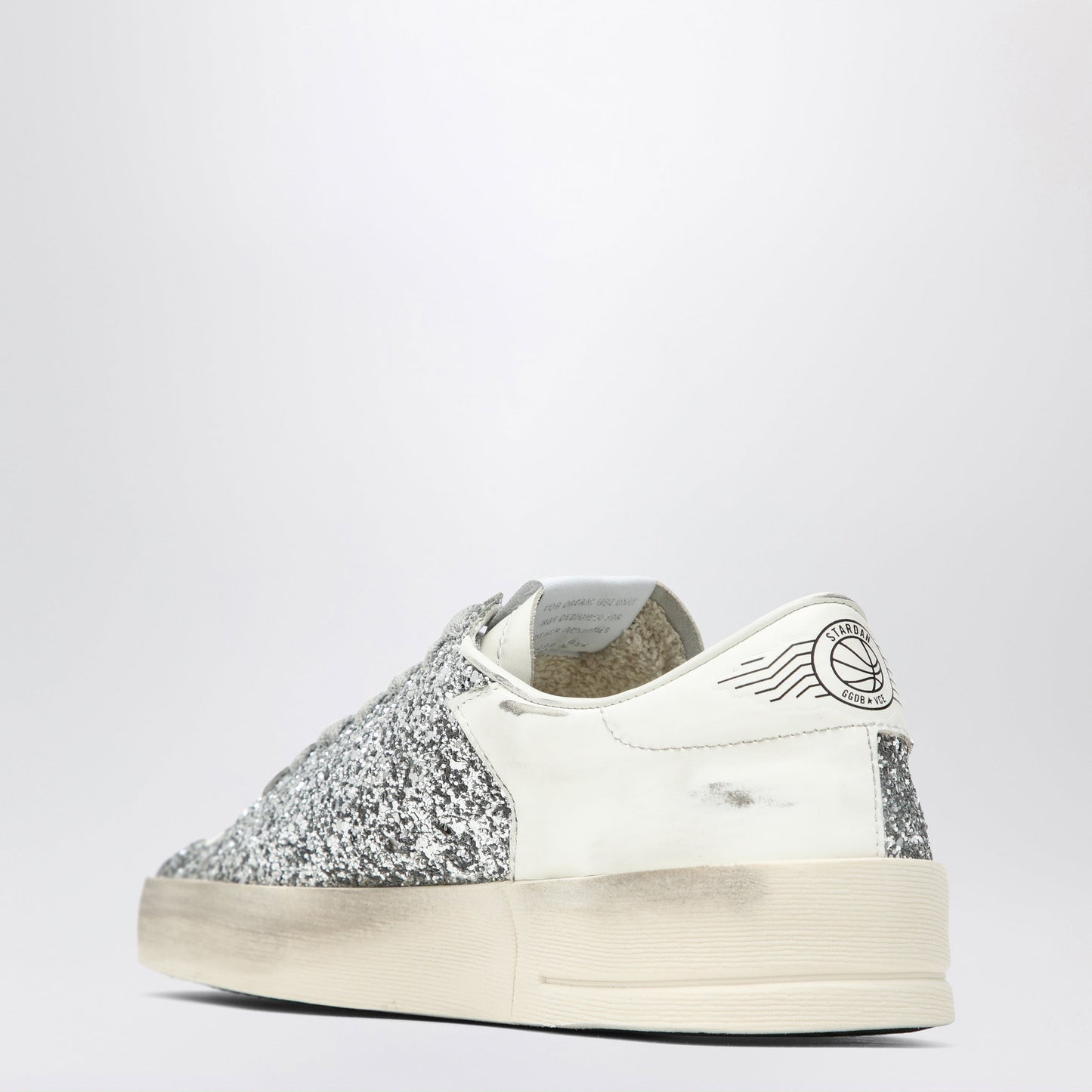 Golden Goose Stardan White/Glitter Silver Sneakers Women GOLDEN GOOSE