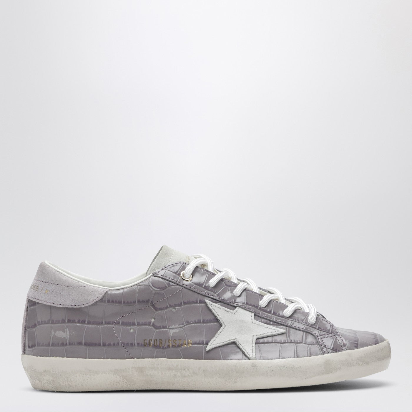 Golden Goose Super-Star Sneakers Lilac Crocodile-Effect Leather Women GOLDEN GOOSE