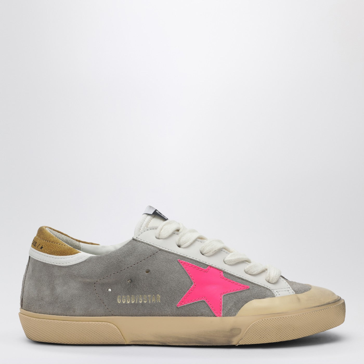 Golden Goose Super-Star Sneakers In Taupe/Fuchsia/Ochre Women GOLDEN GOOSE