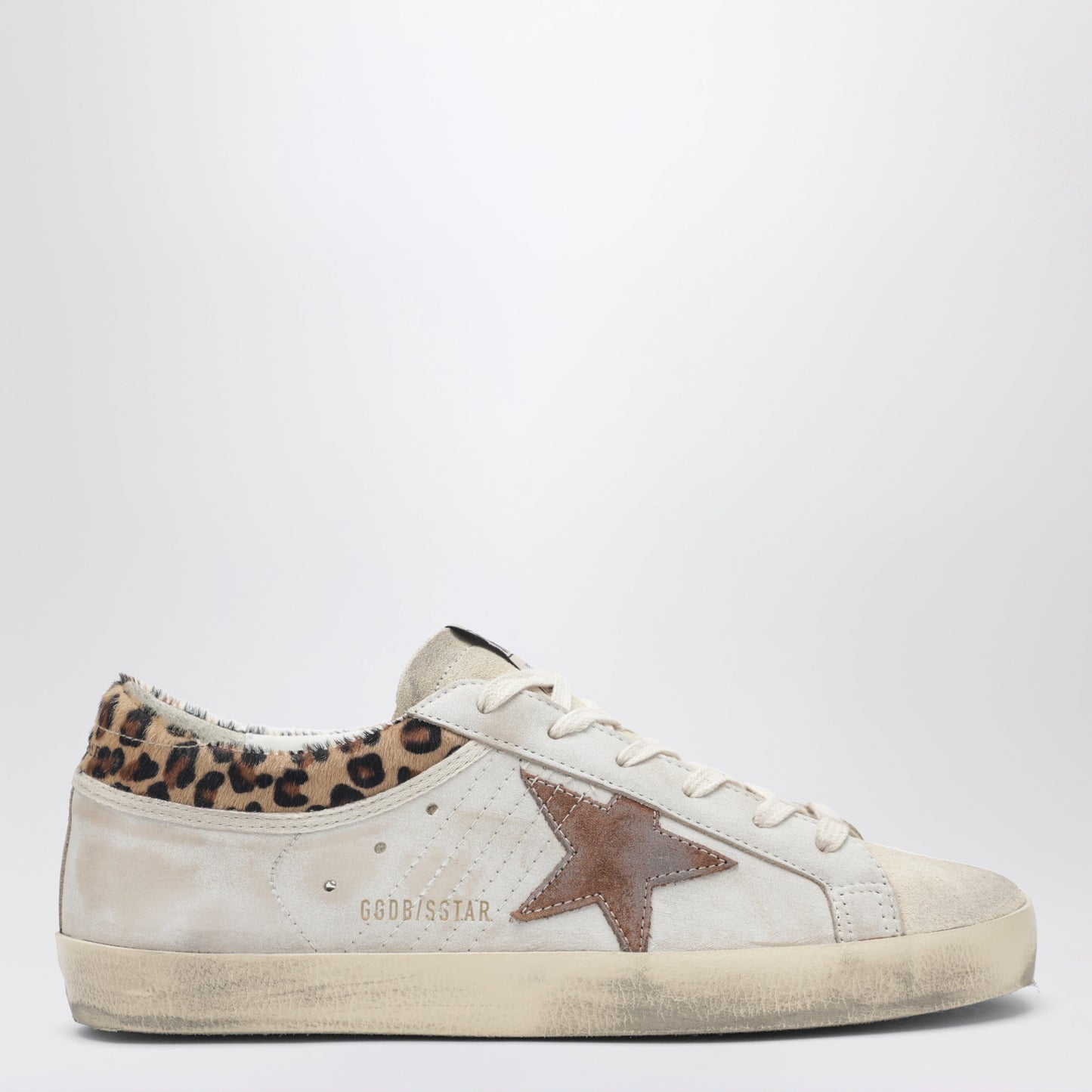 Golden Goose White And Beige Super-Star Sneakers With Pony Hair Details Women GOLDEN GOOSE