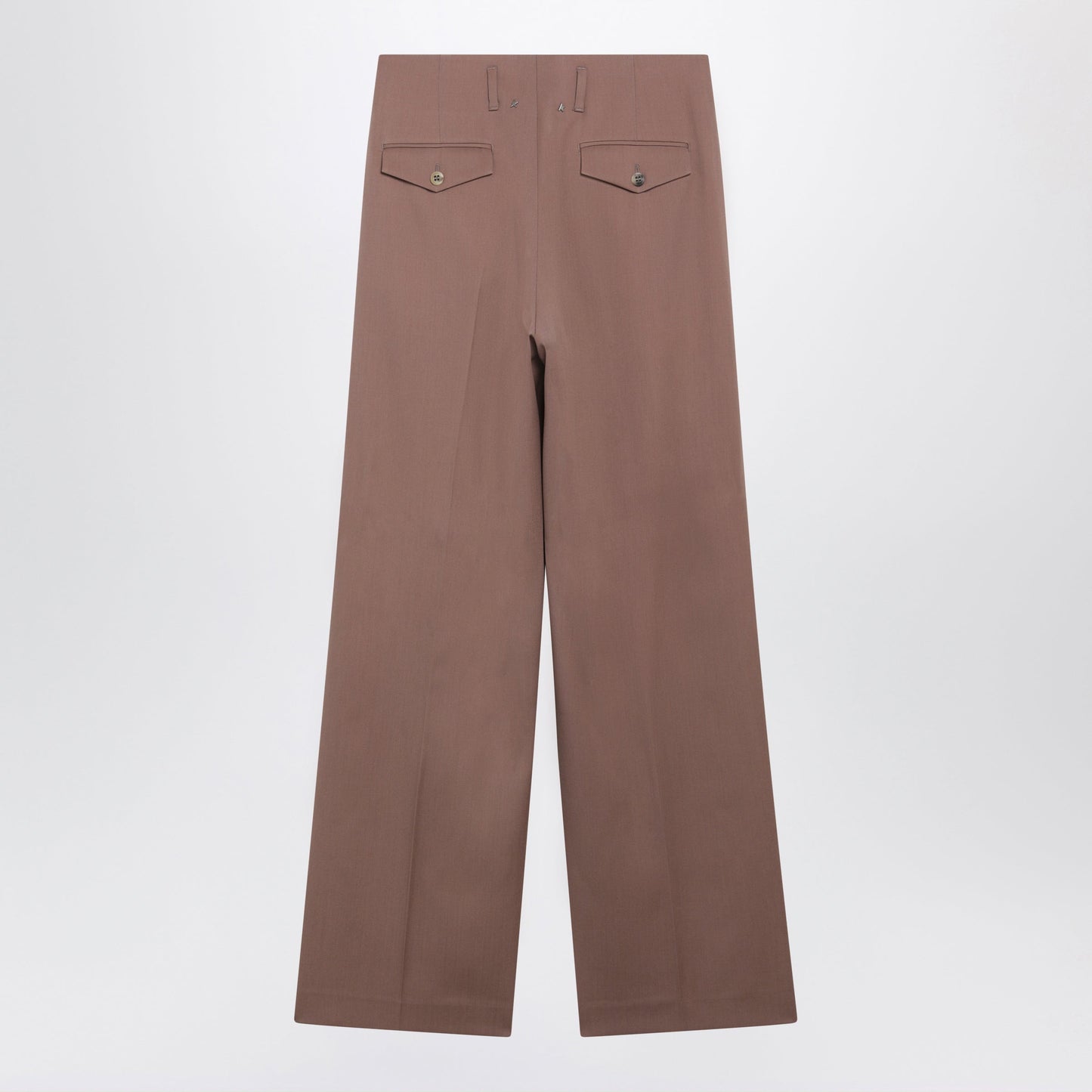 Golden Goose Straight-Leg Bronze Pink Virgin Wool Trousers Women GOLDEN GOOSE